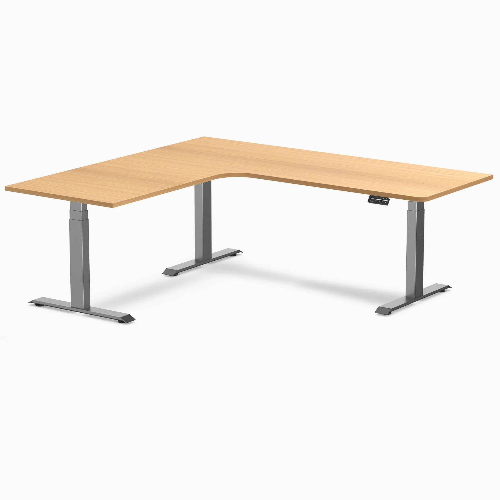 Desky L-Shape Melamine Sit Stand Desk - Image 165