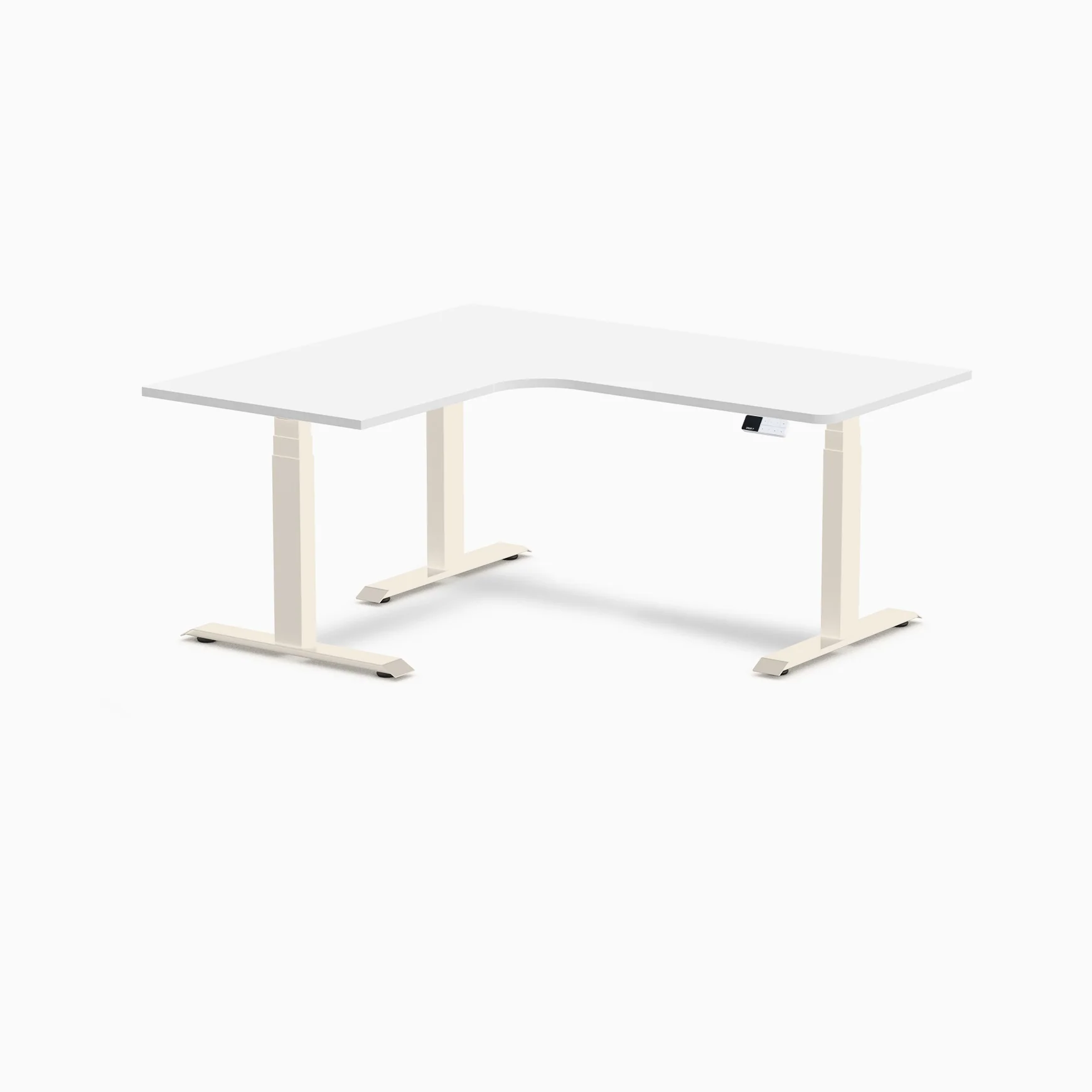 Desky L-Shape Melamine Sit Stand Desk - Image 166