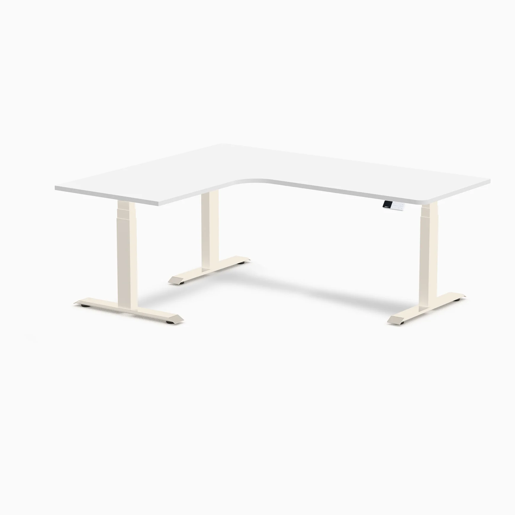 Desky L-Shape Melamine Sit Stand Desk - Image 168