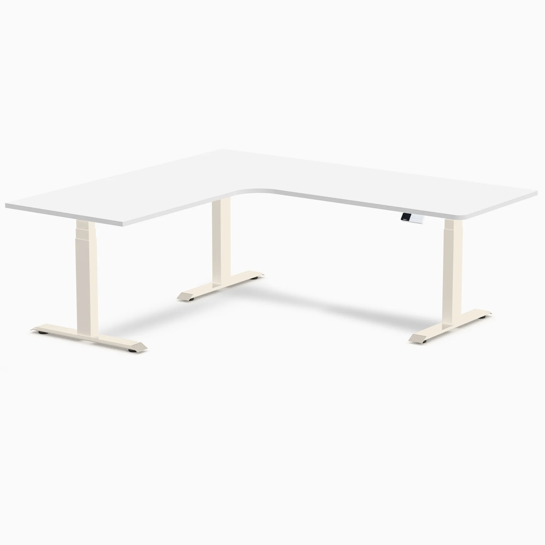 Desky L-Shape Melamine Sit Stand Desk - Image 170