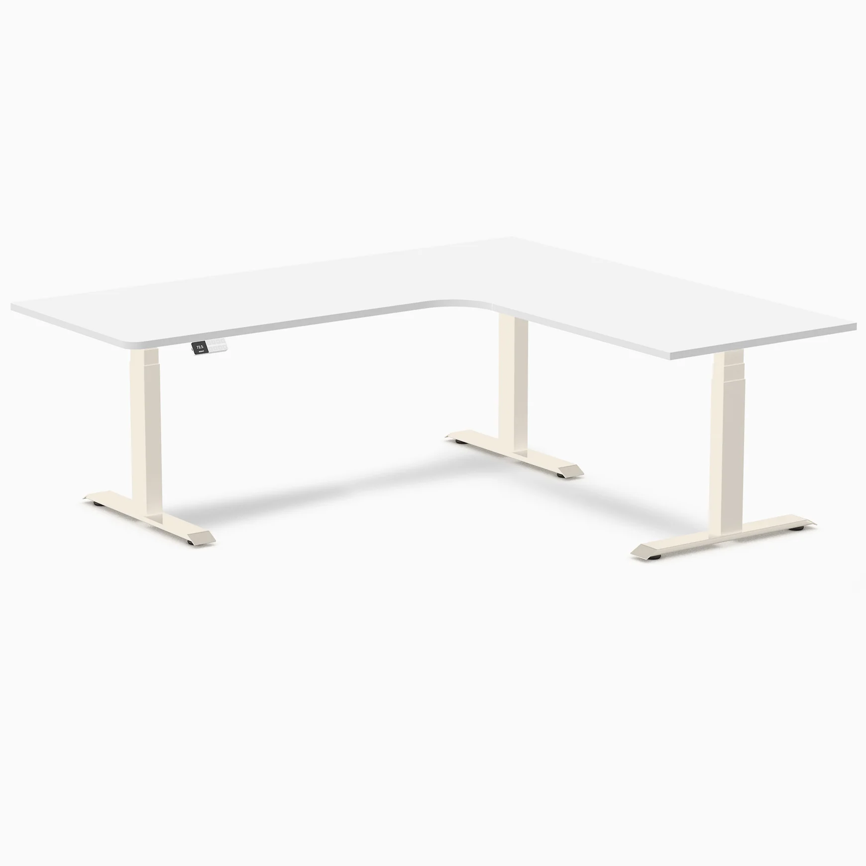 Desky L-Shape Melamine Sit Stand Desk - Image 171
