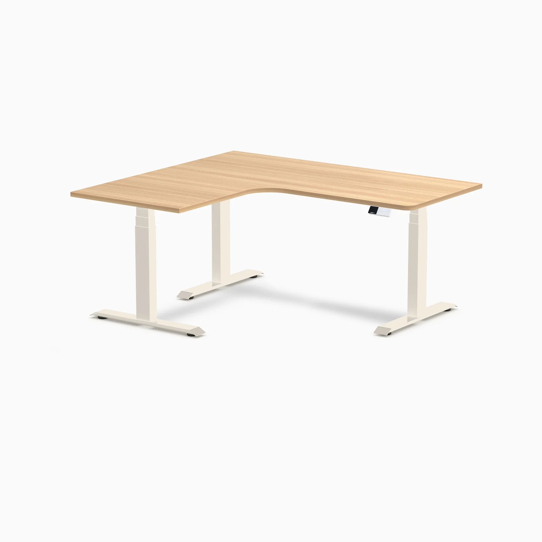 Desky L-Shape Melamine Sit Stand Desk - Image 190