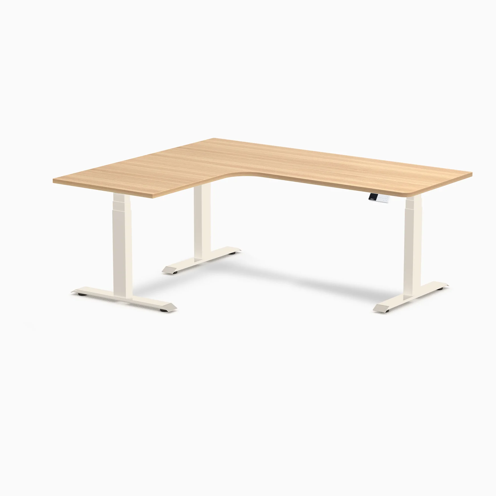 Desky L-Shape Melamine Sit Stand Desk - Image 192