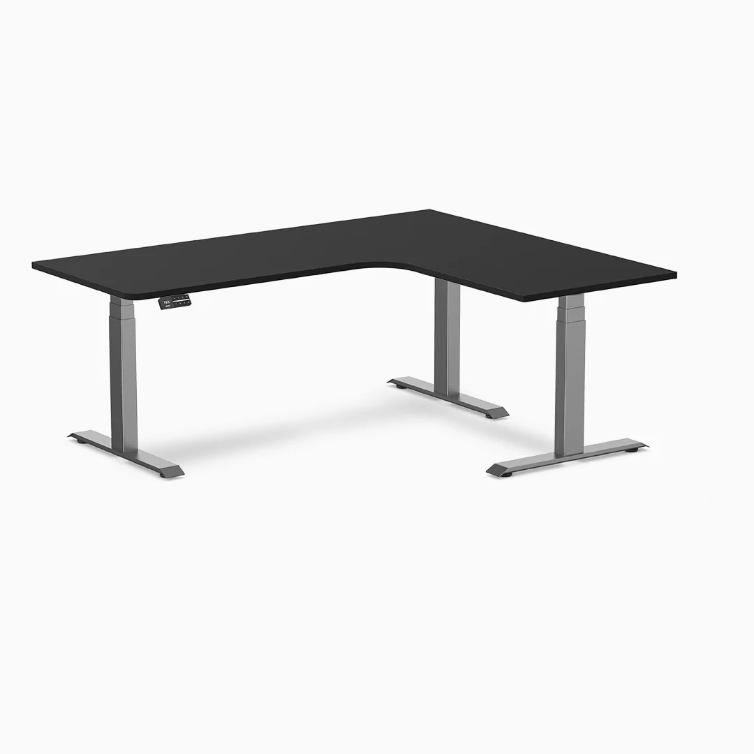 Desky L-Shape Melamine Sit Stand Desk - Image 20