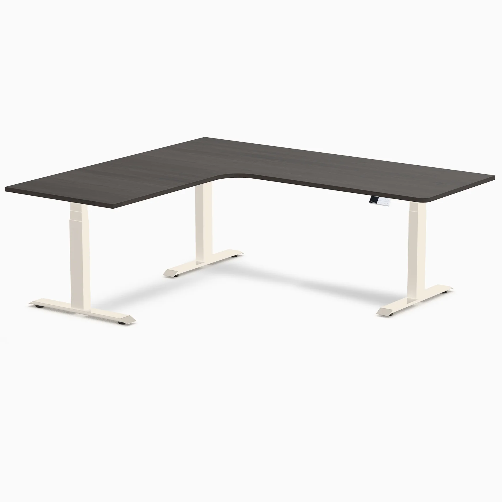 Desky L-Shape Melamine Sit Stand Desk - Image 206