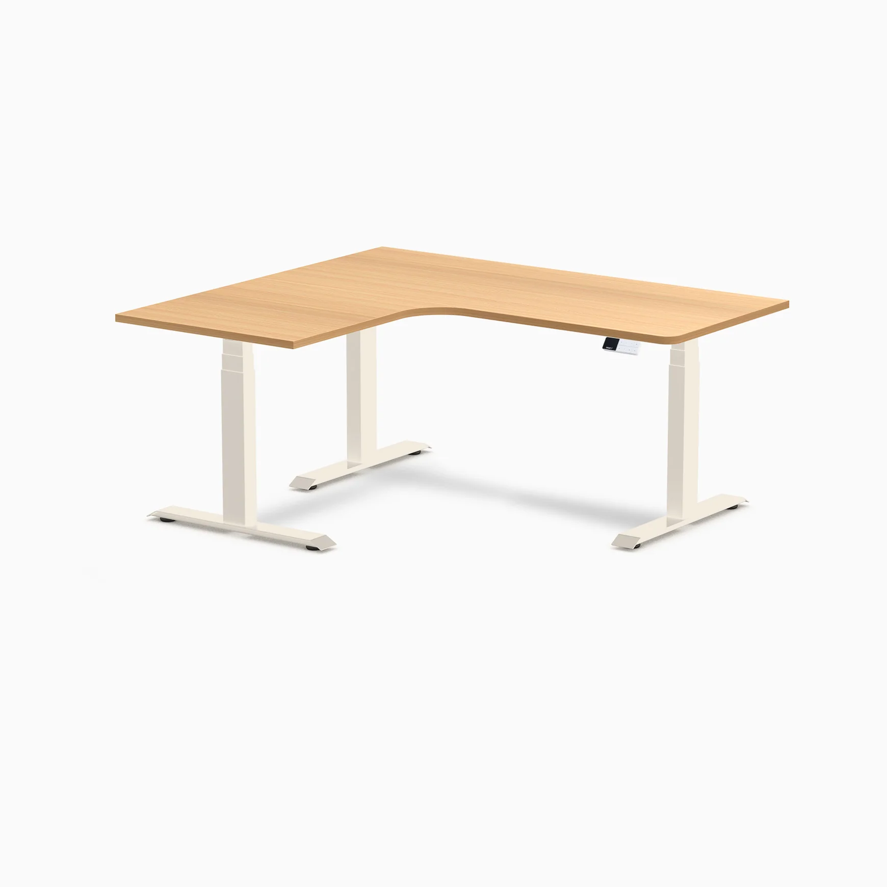 Desky L-Shape Melamine Sit Stand Desk - Image 208