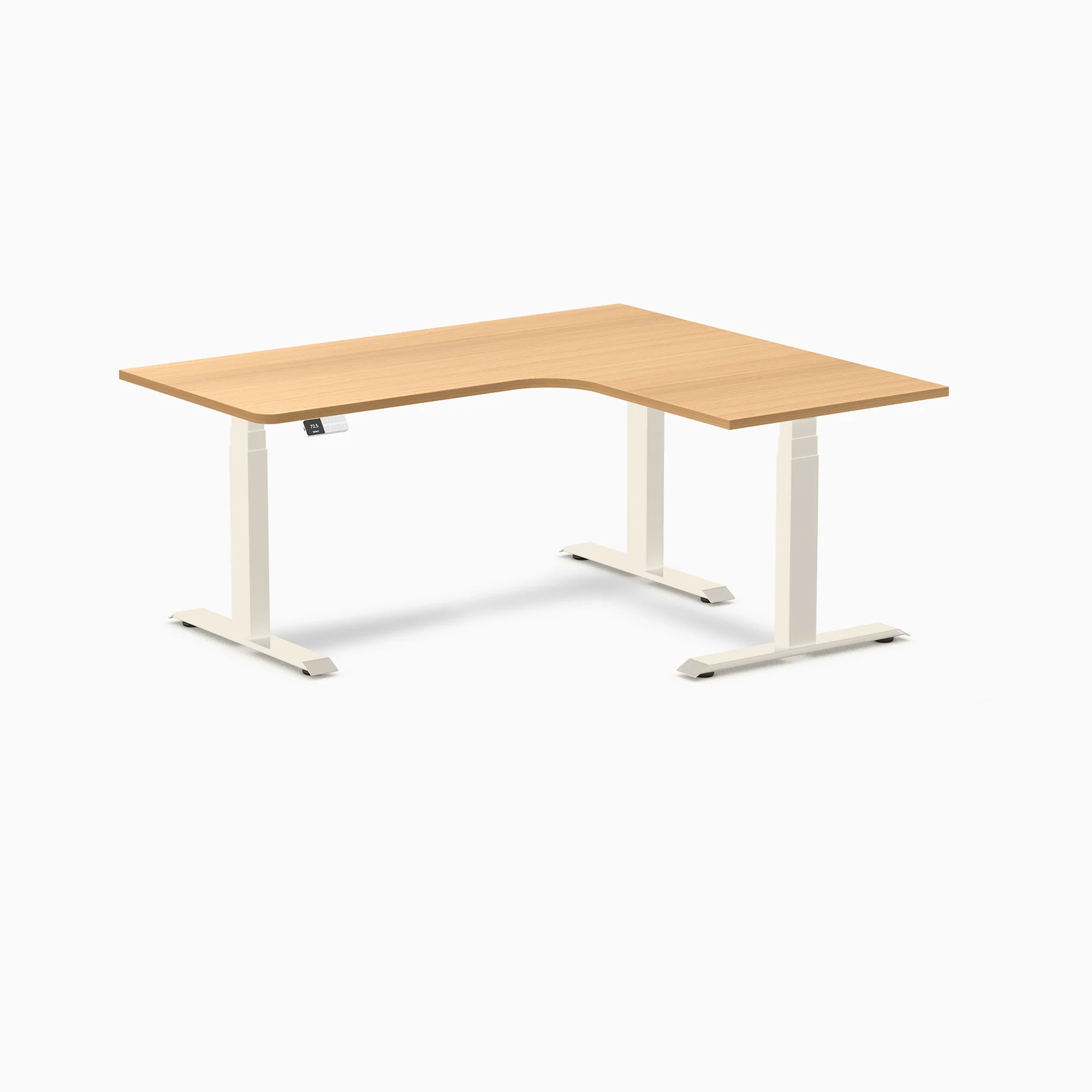 Desky L-Shape Melamine Sit Stand Desk - Image 209