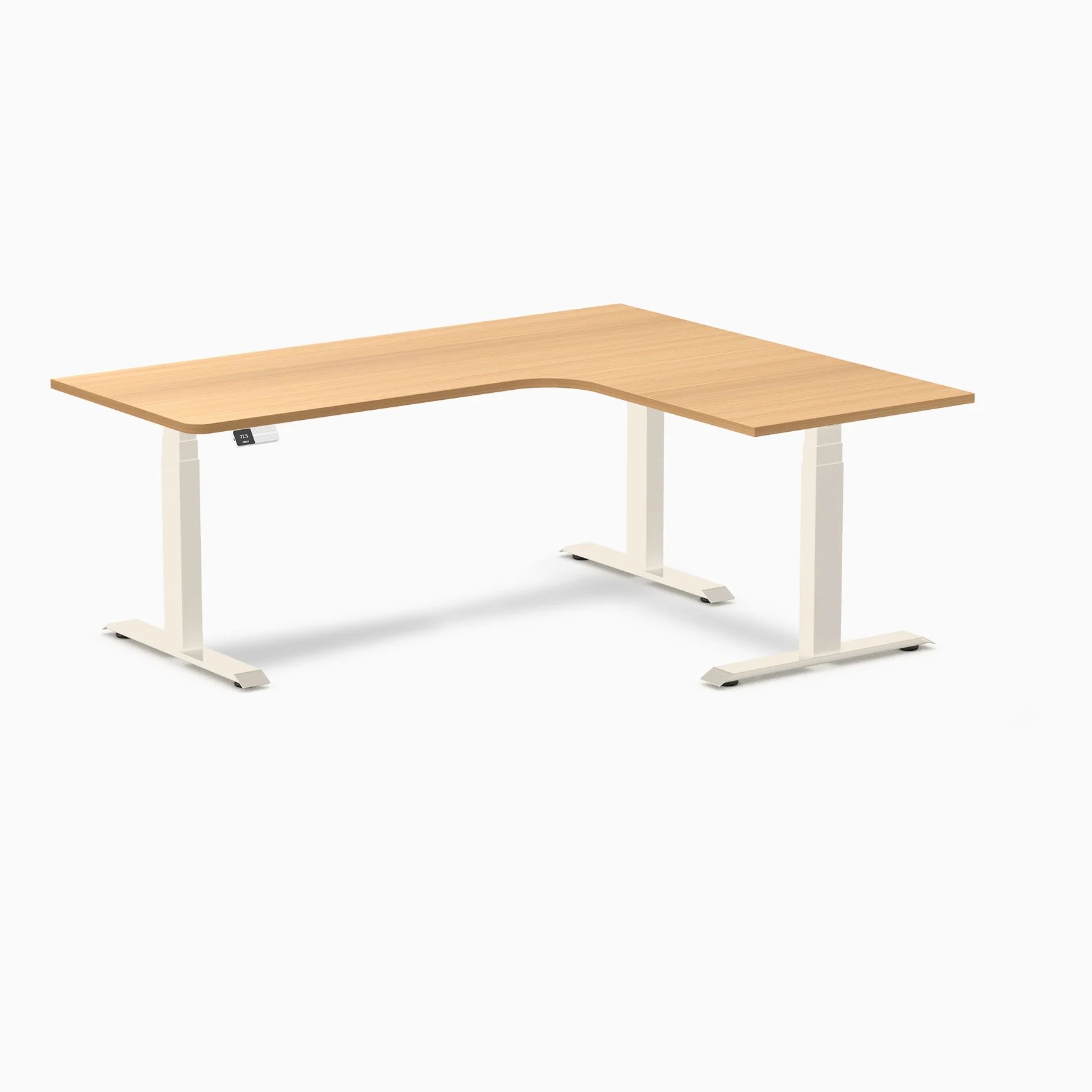 Desky L-Shape Melamine Sit Stand Desk - Image 211