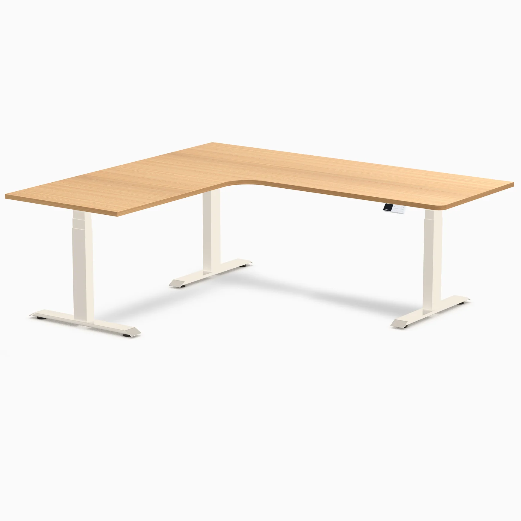Desky L-Shape Melamine Sit Stand Desk - Image 212