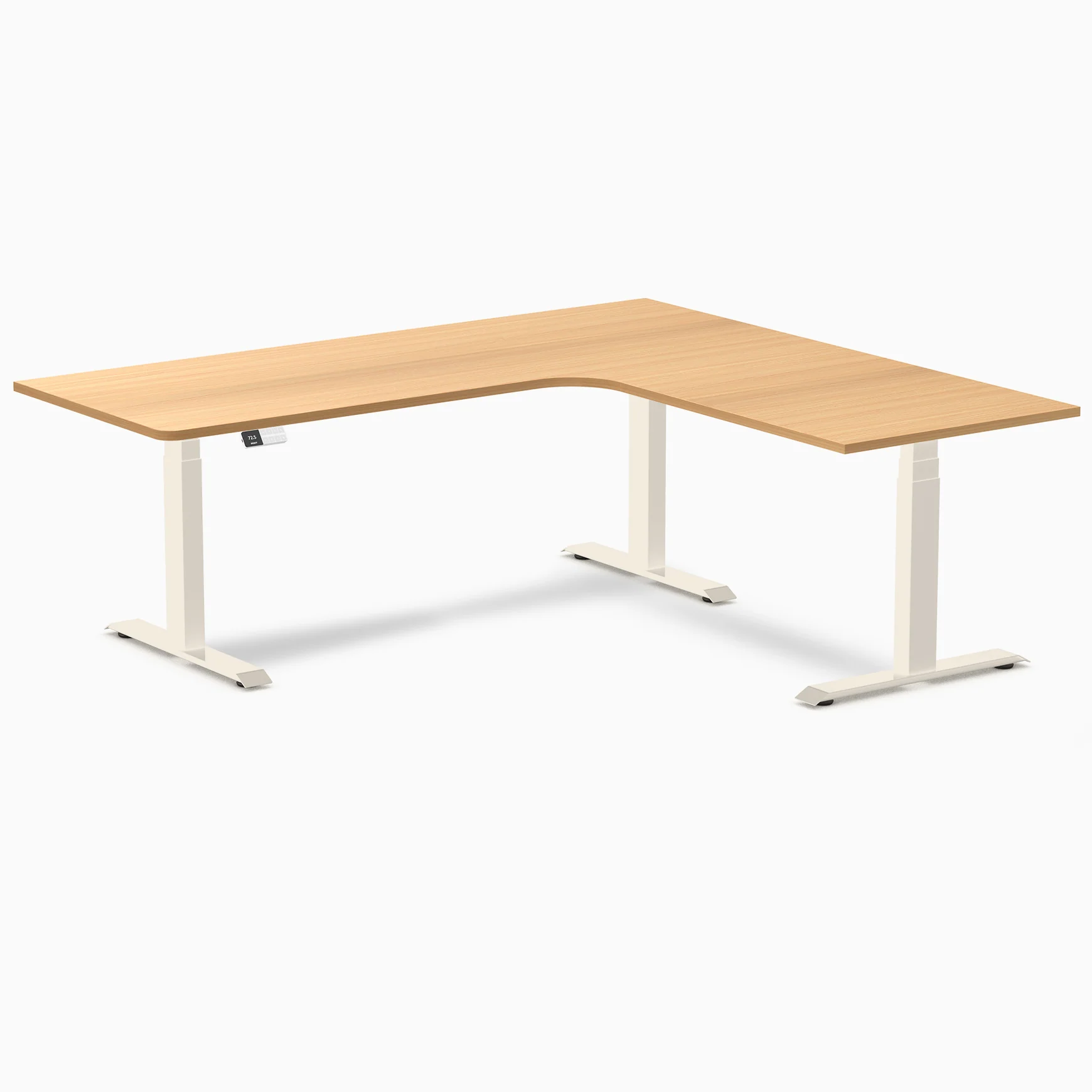Desky L-Shape Melamine Sit Stand Desk - Image 213