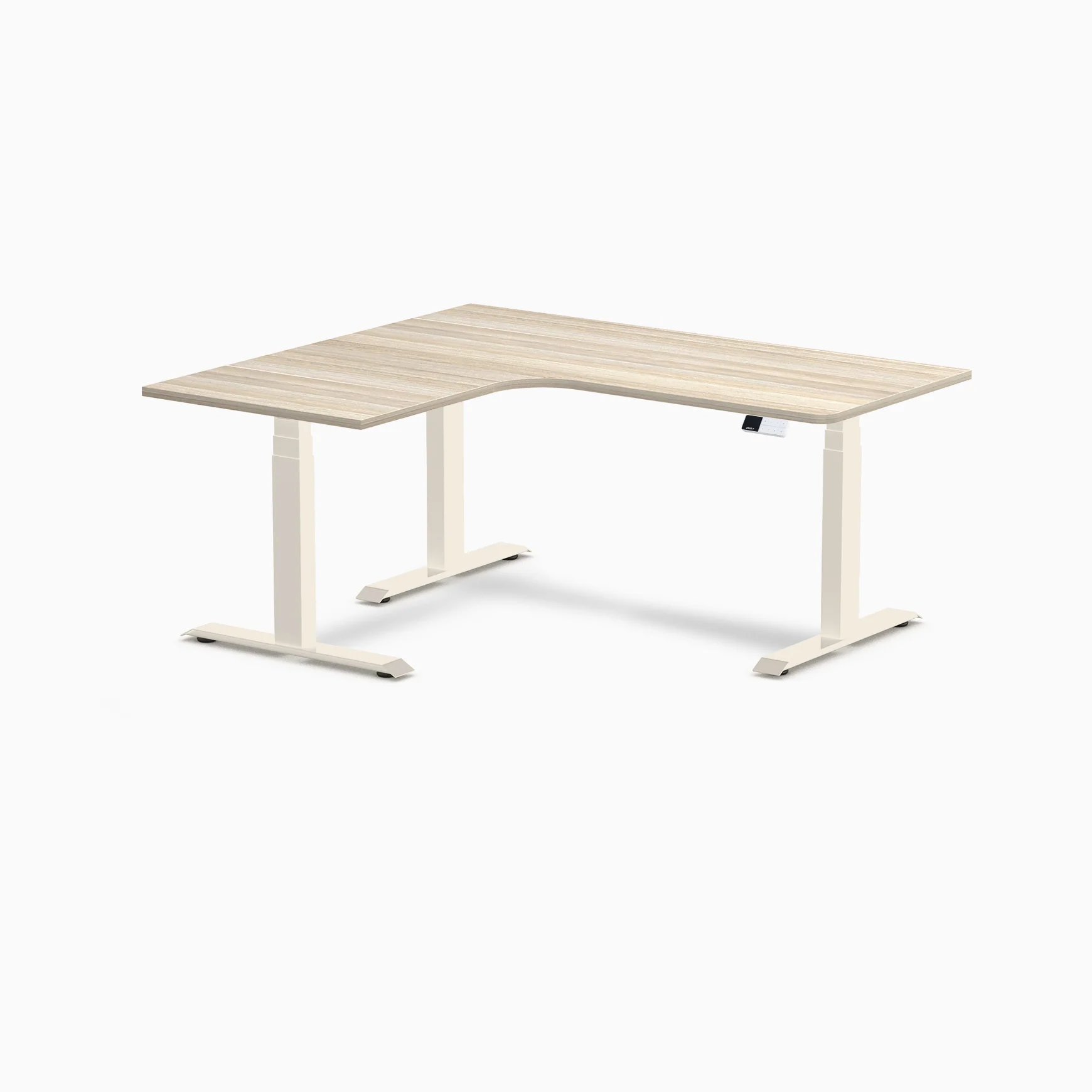 Desky L-Shape Melamine Sit Stand Desk - Image 216