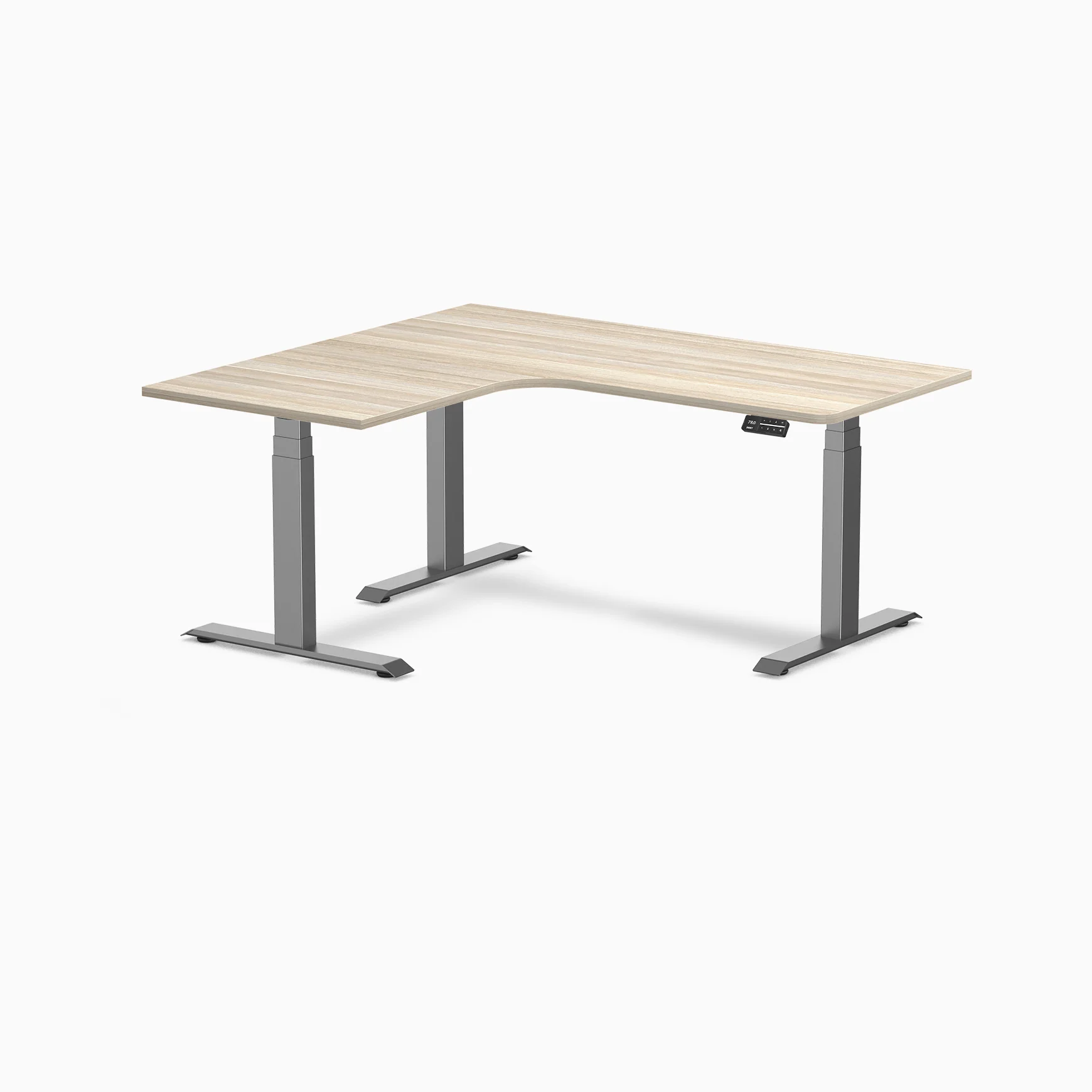 Desky L-Shape Melamine Sit Stand Desk - Image 217