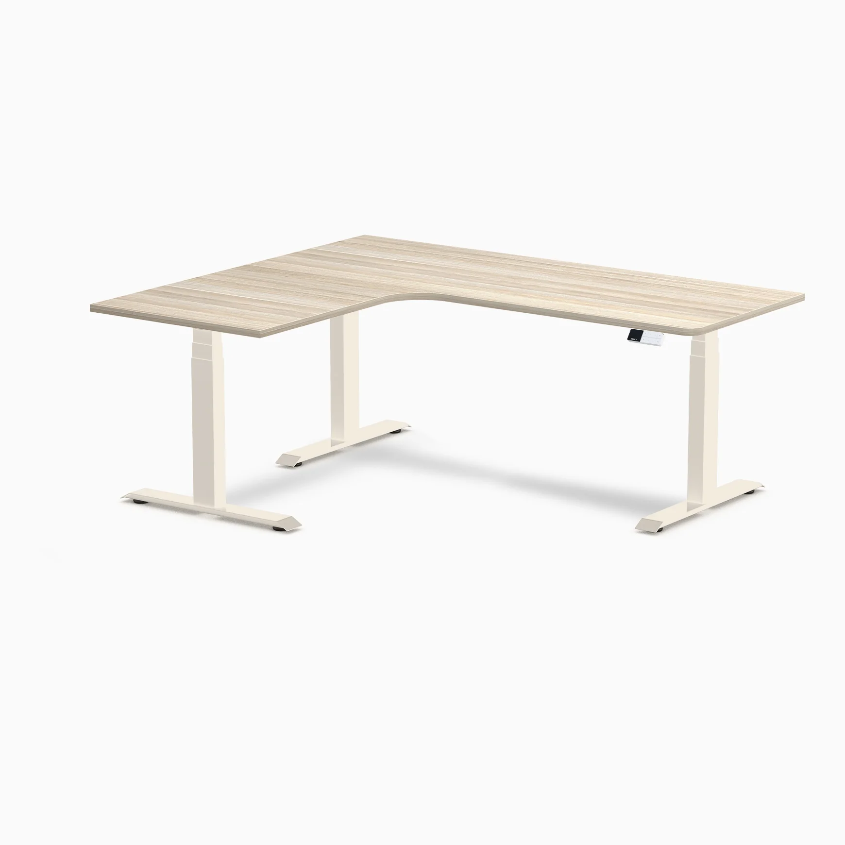 Desky L-Shape Melamine Sit Stand Desk - Image 224