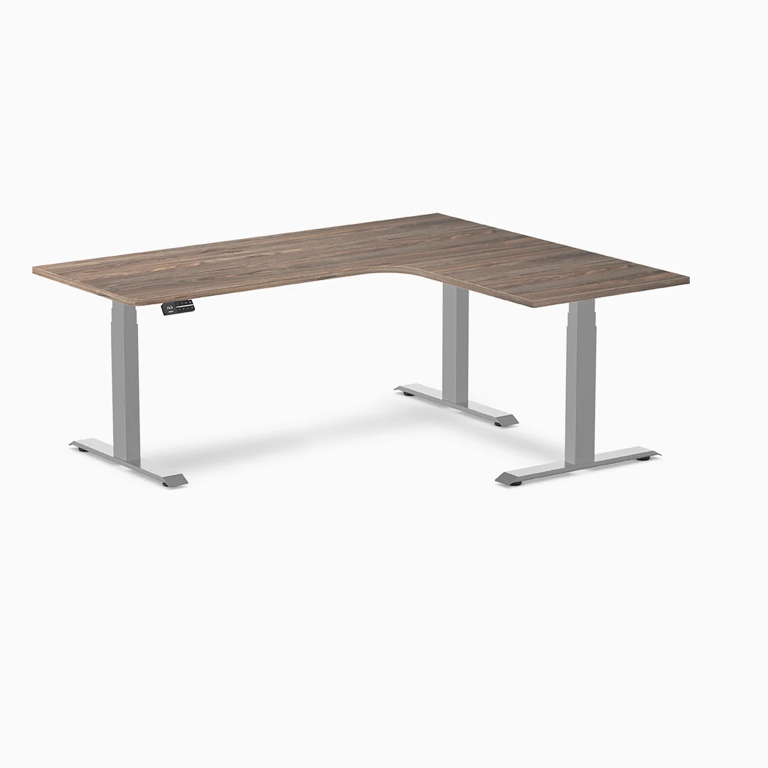 Desky L-Shape Melamine Sit Stand Desk - Image 23