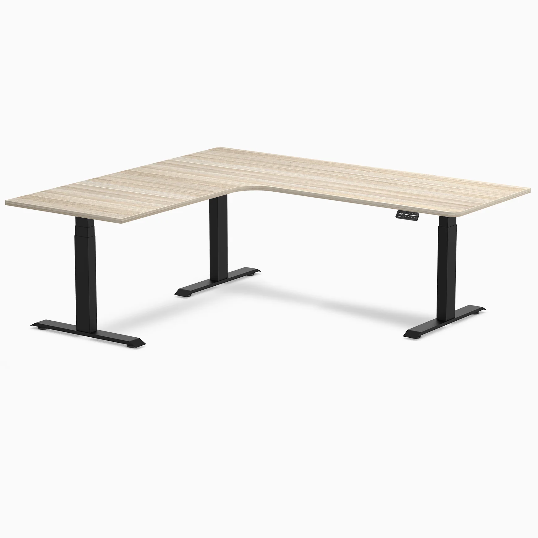 Desky L-Shape Melamine Sit Stand Desk - Image 230