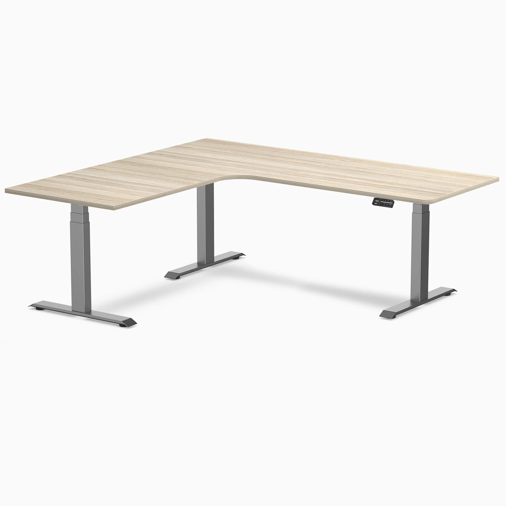 Desky L-Shape Melamine Sit Stand Desk - Image 233