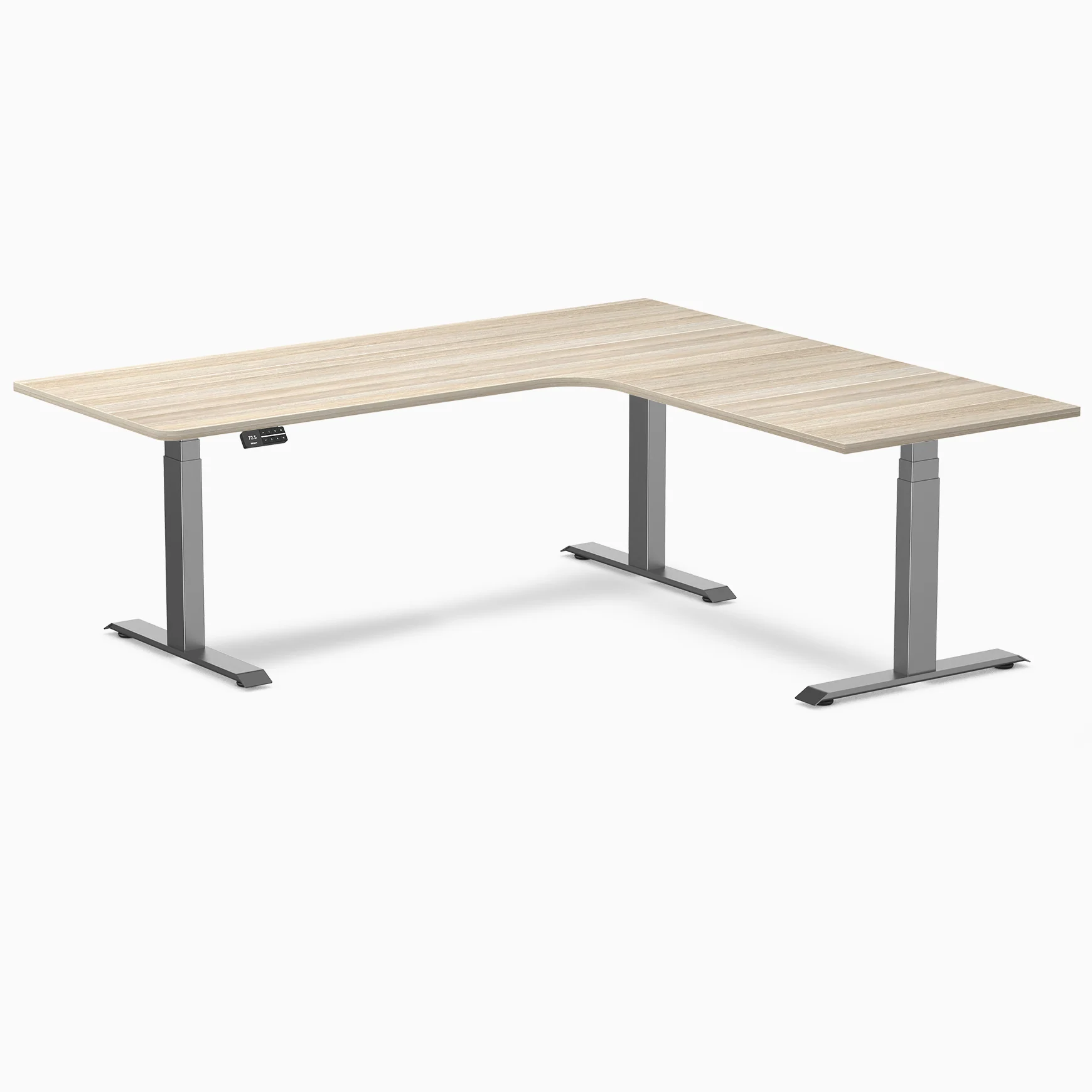 Desky L-Shape Melamine Sit Stand Desk - Image 237