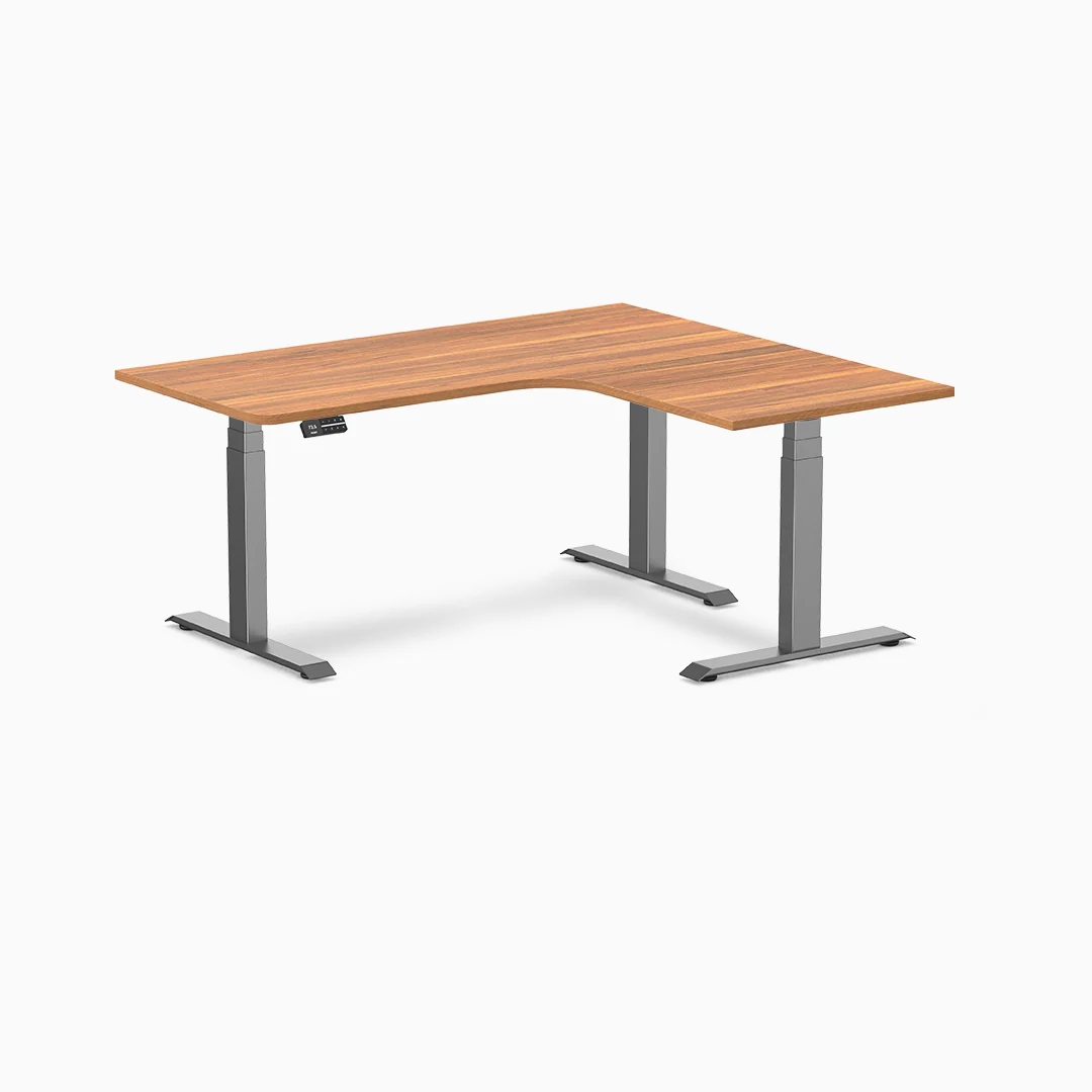 Desky L-Shape Melamine Sit Stand Desk - Image 27