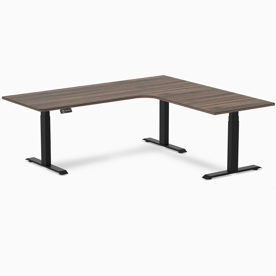 Desky L-Shape Melamine Sit Stand Desk - Image 31