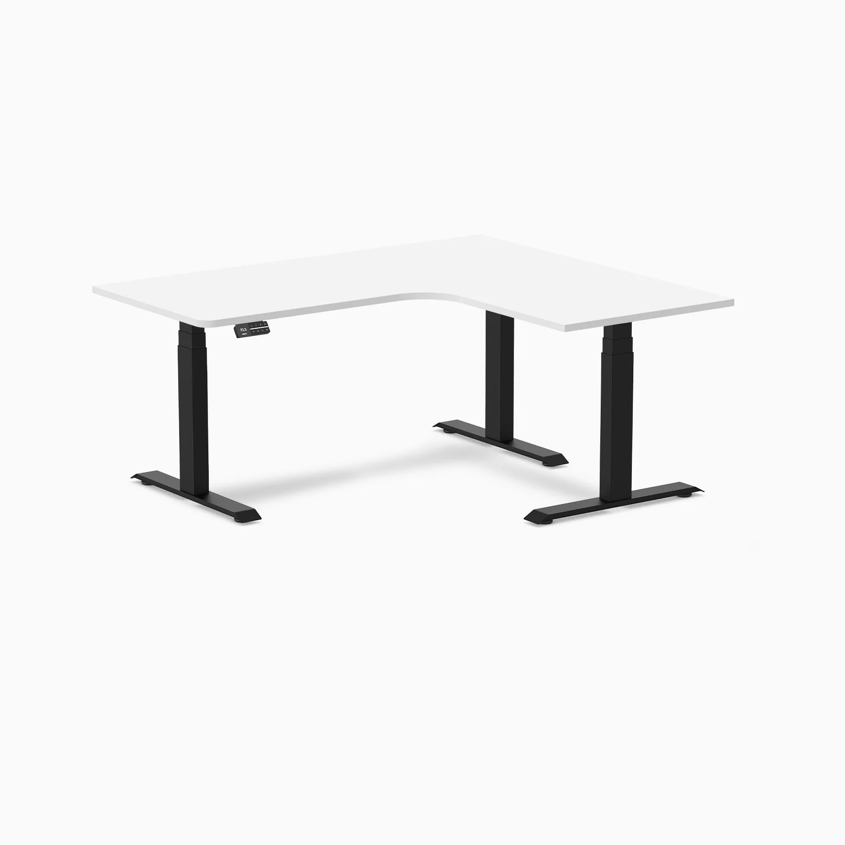 Desky L-Shape Melamine Sit Stand Desk - Image 40