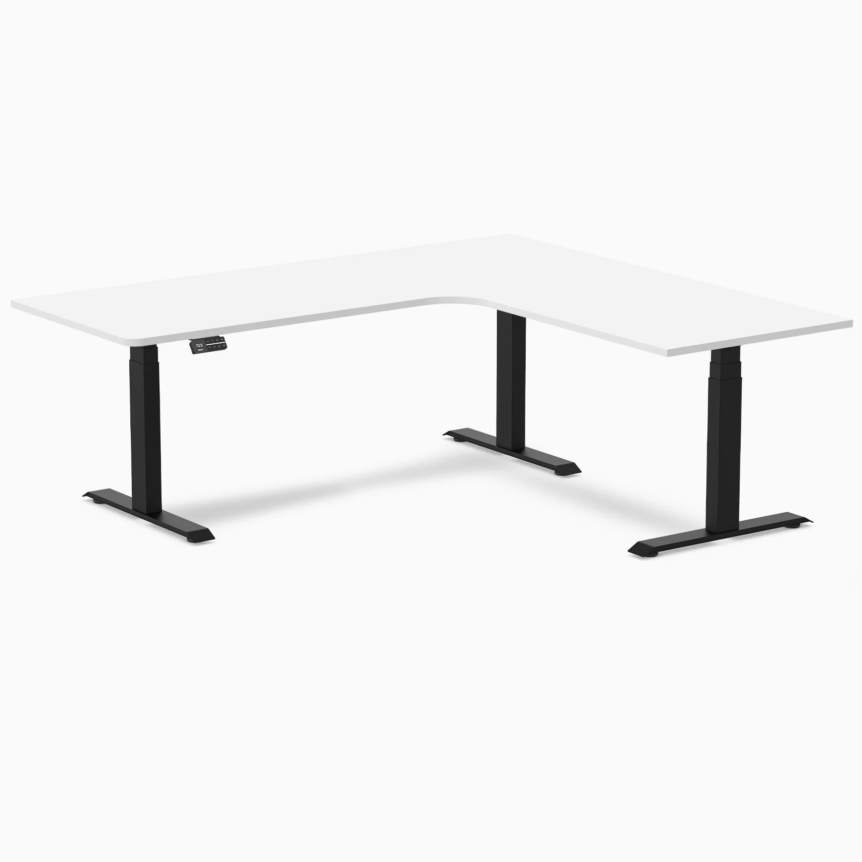 Desky L-Shape Melamine Sit Stand Desk - Image 43