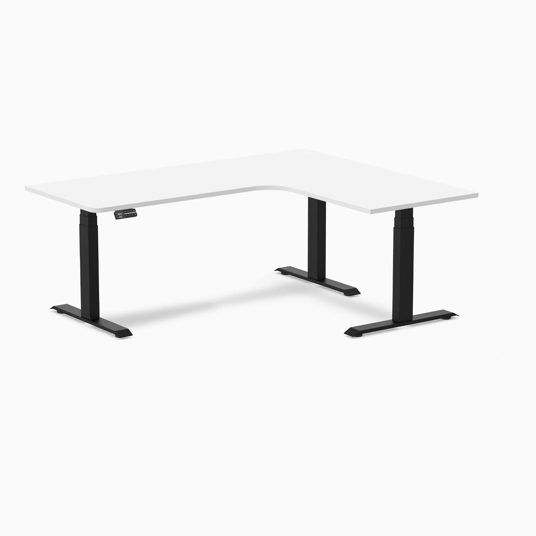 Desky L-Shape Melamine Sit Stand Desk - Image 45