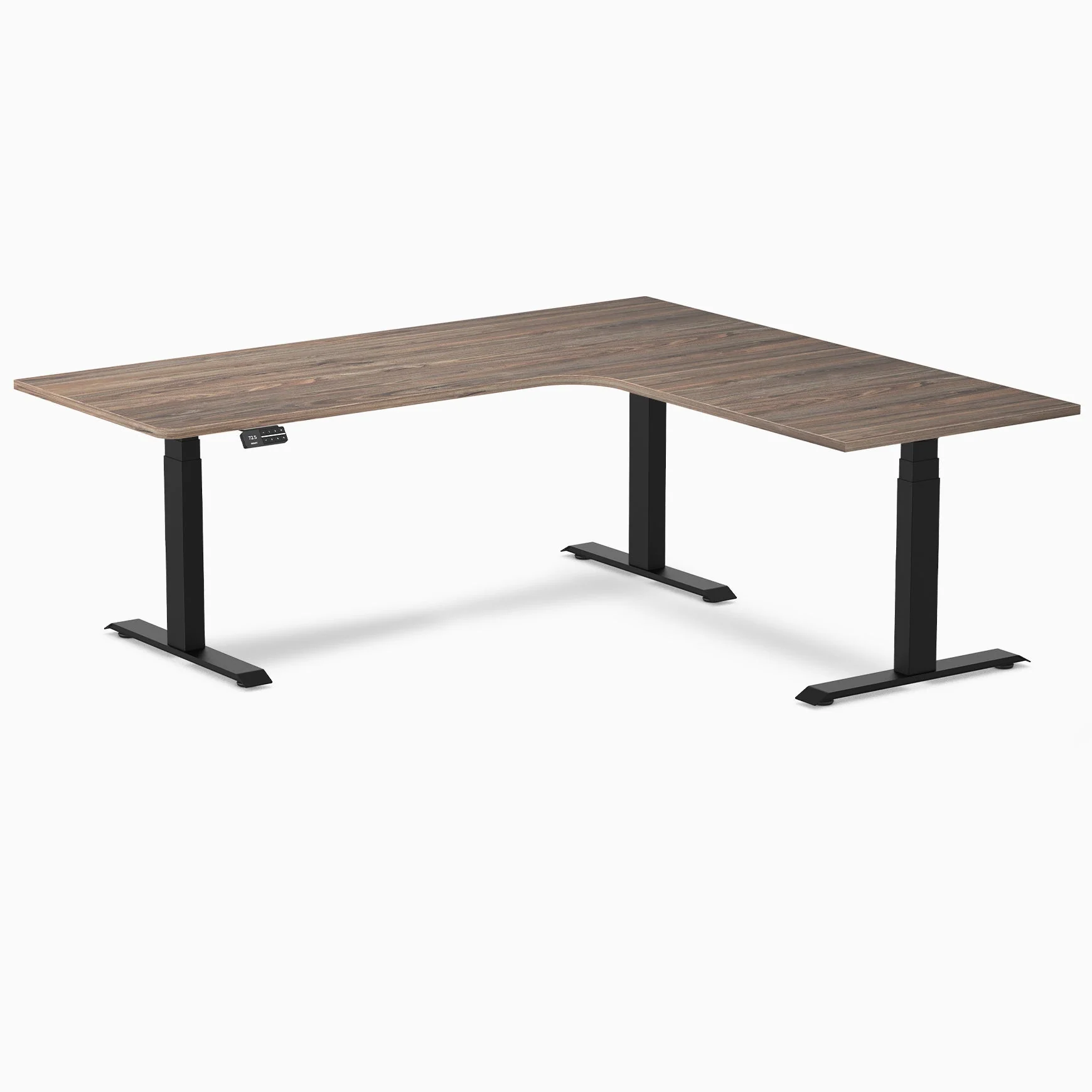 Desky L-Shape Melamine Sit Stand Desk - Image 56