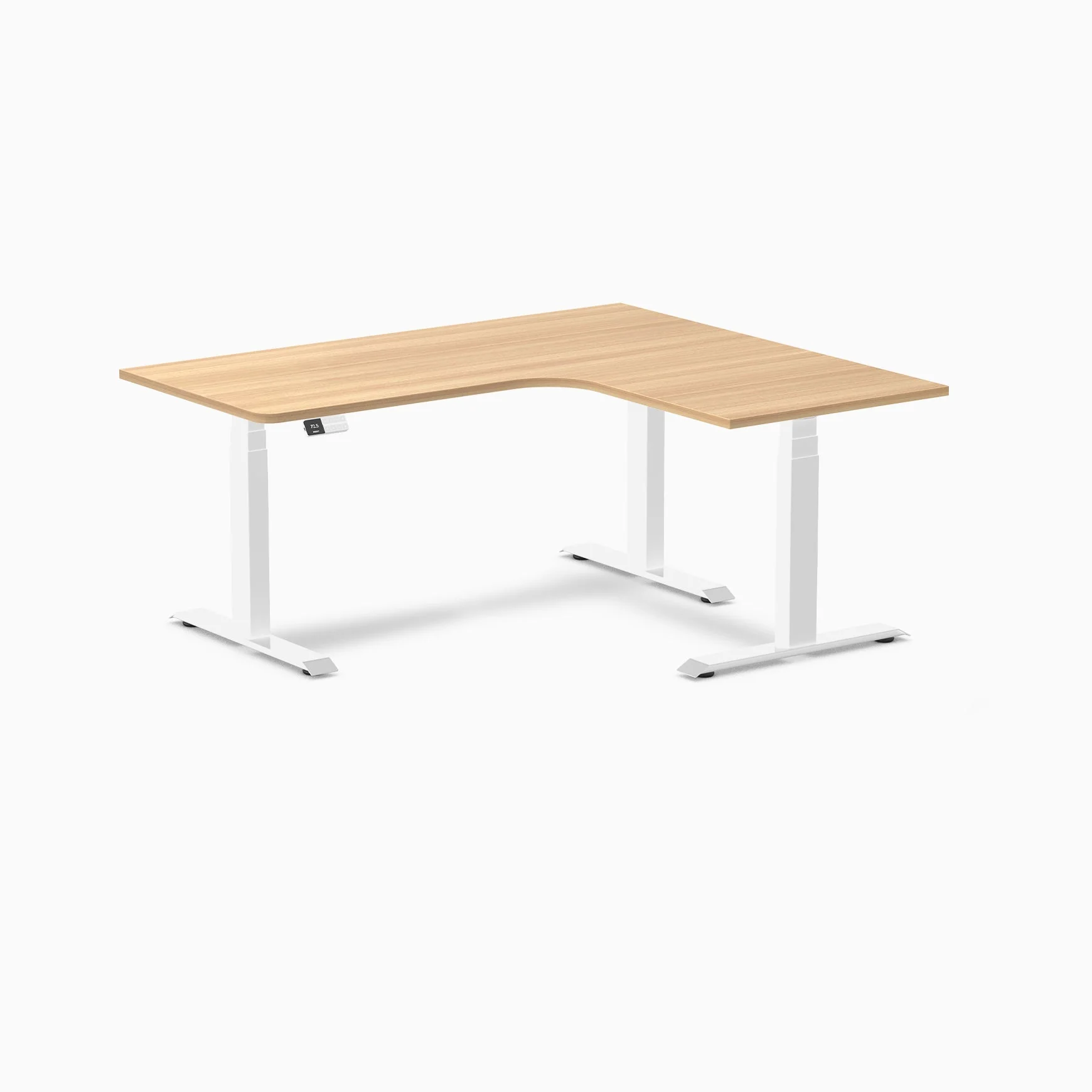 Desky L-Shape Melamine Sit Stand Desk - Image 77
