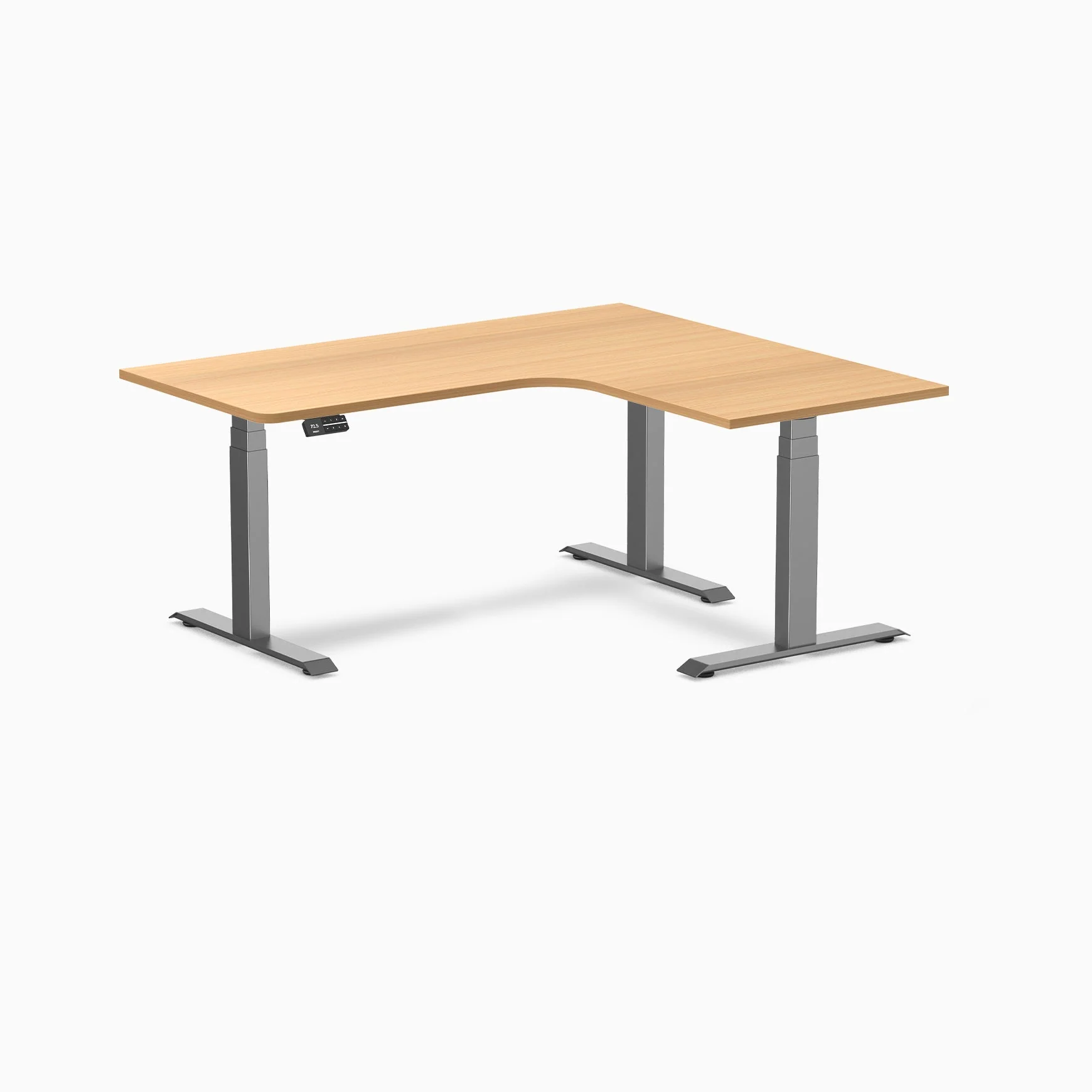 Desky L-Shape Melamine Sit Stand Desk - Image 82