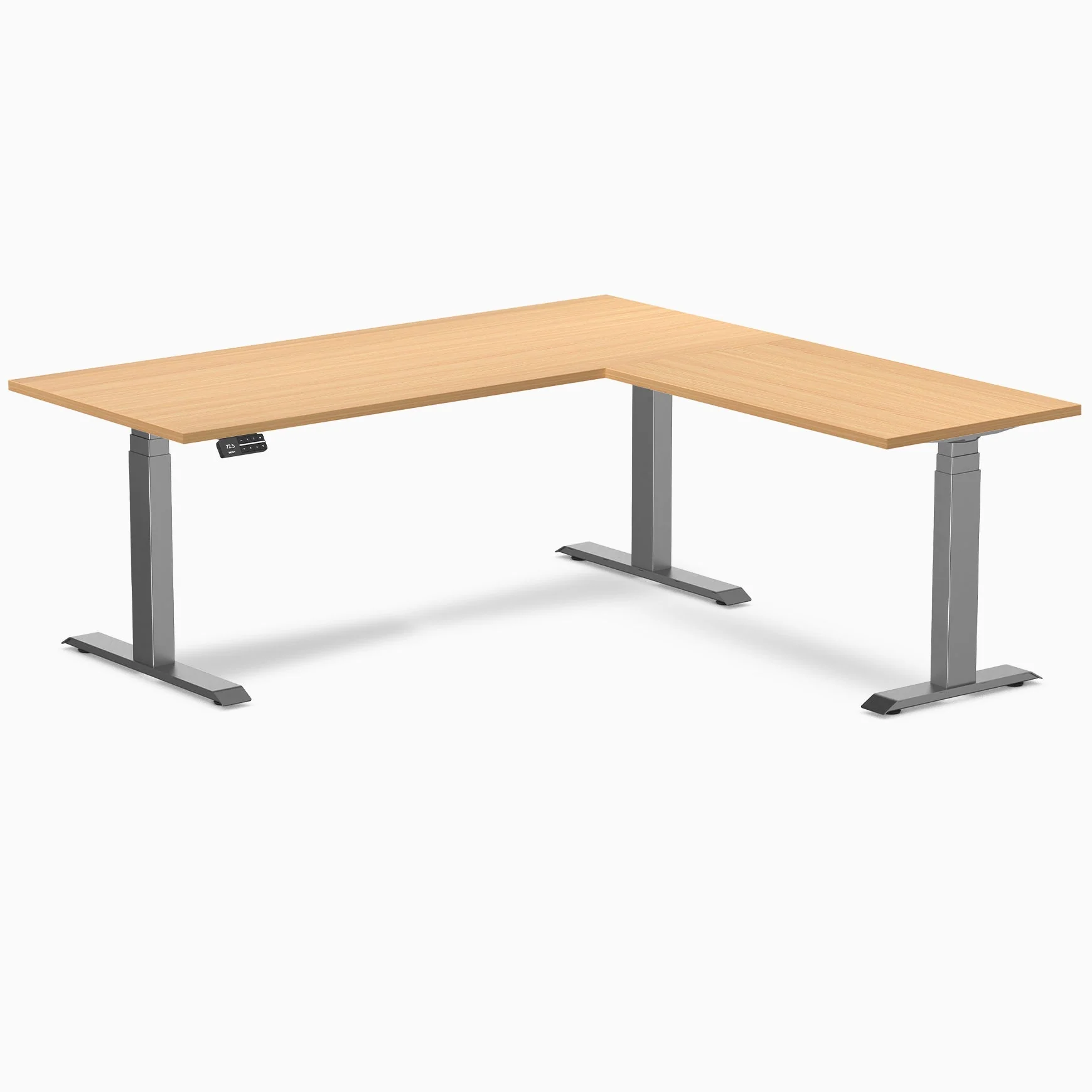 Desky L-Shape Melamine Sit Stand Desk - Image 84