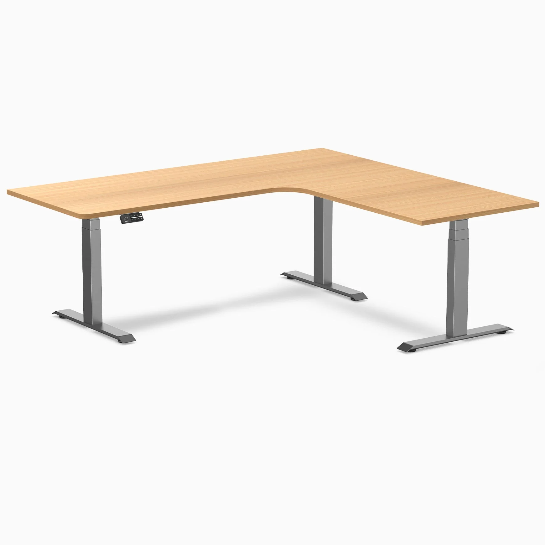 Desky L-Shape Melamine Sit Stand Desk - Image 86