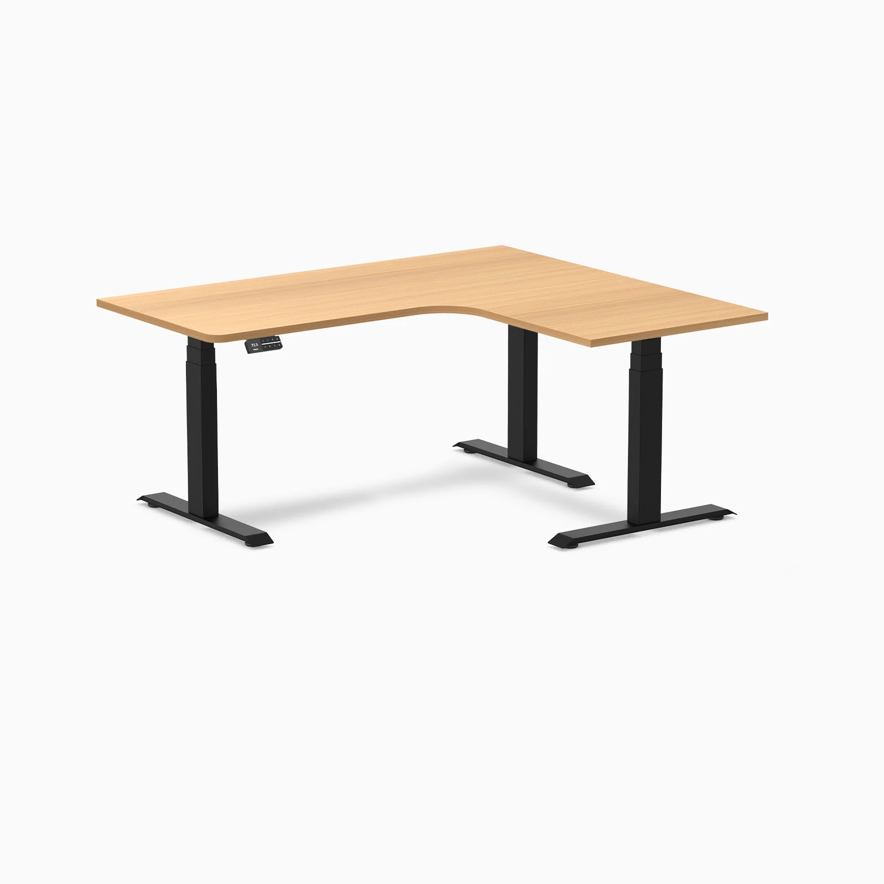 Desky L-Shape Melamine Sit Stand Desk - Image 89