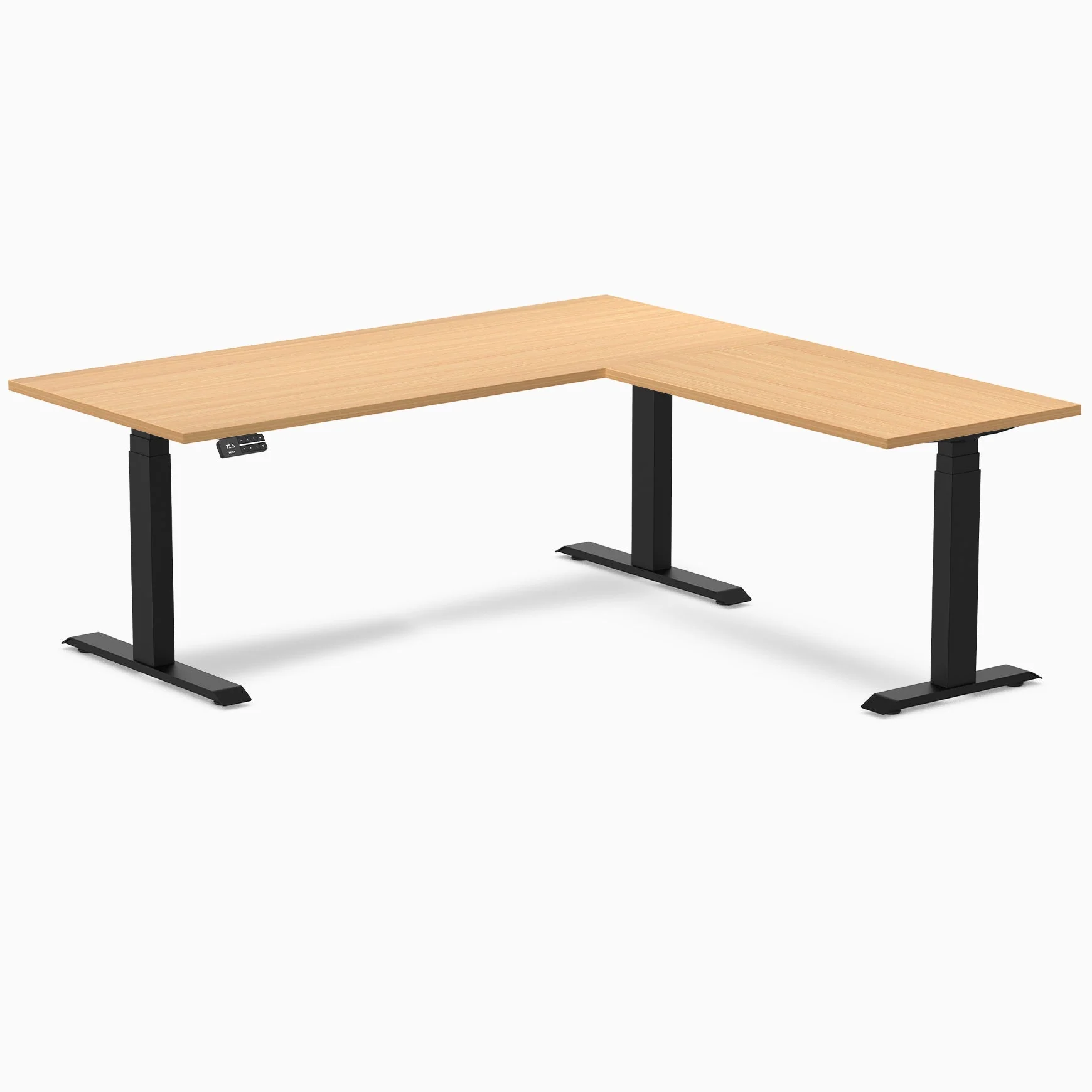Desky L-Shape Melamine Sit Stand Desk - Image 91