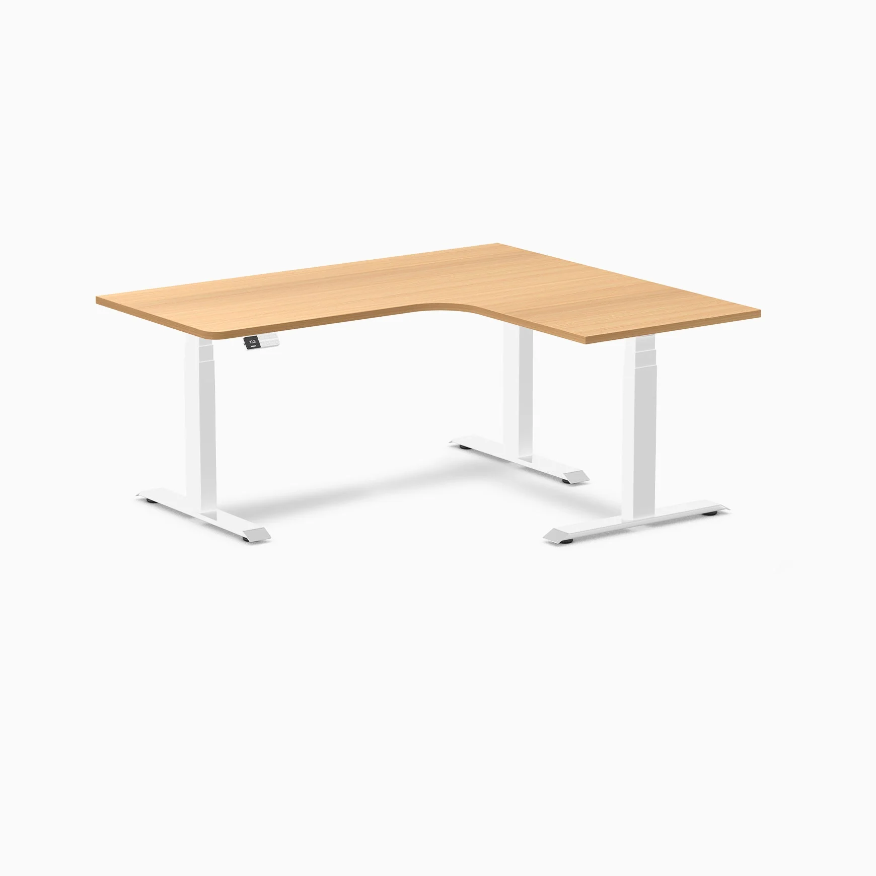 Desky L-Shape Melamine Sit Stand Desk - Image 92