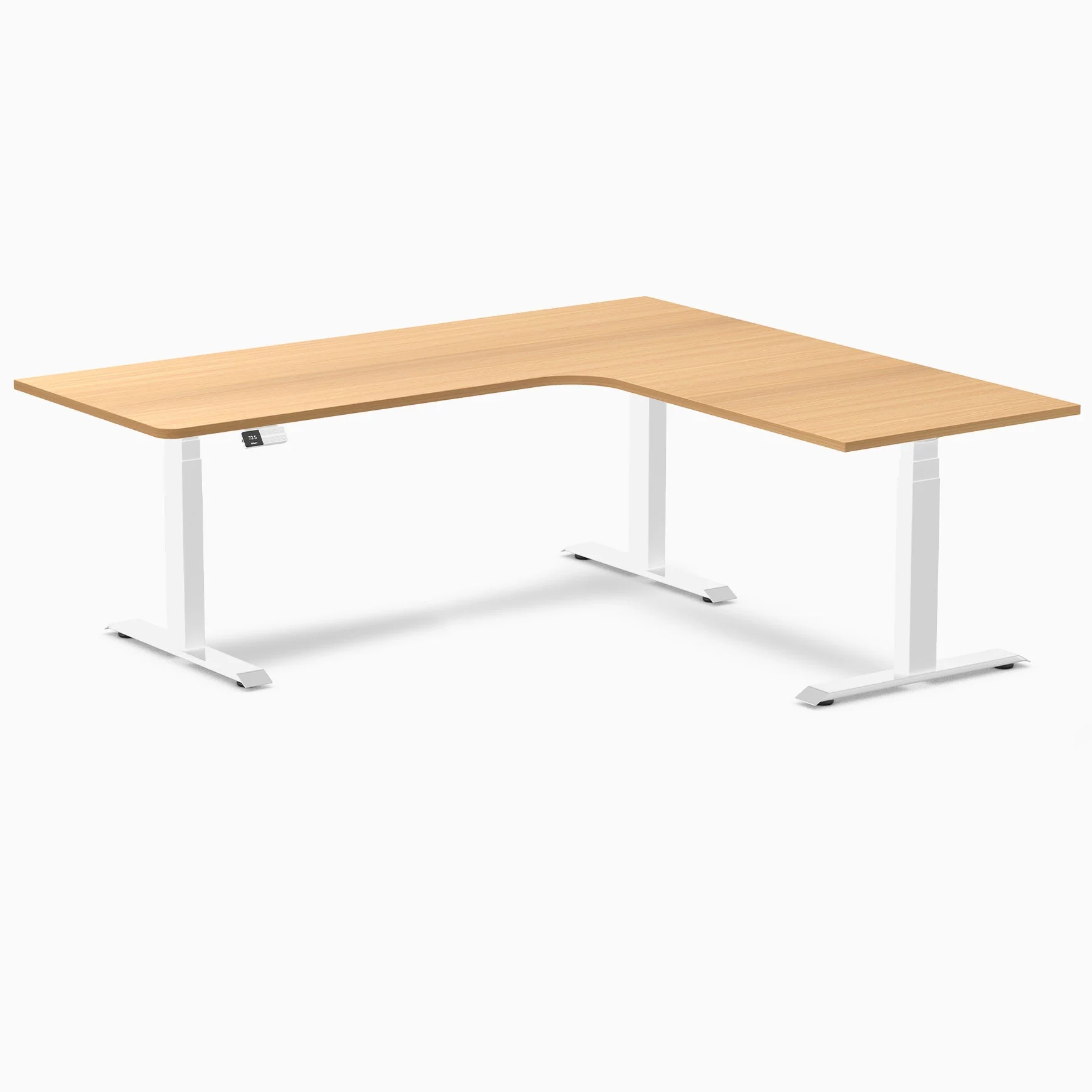 Desky L-Shape Melamine Sit Stand Desk - Image 93