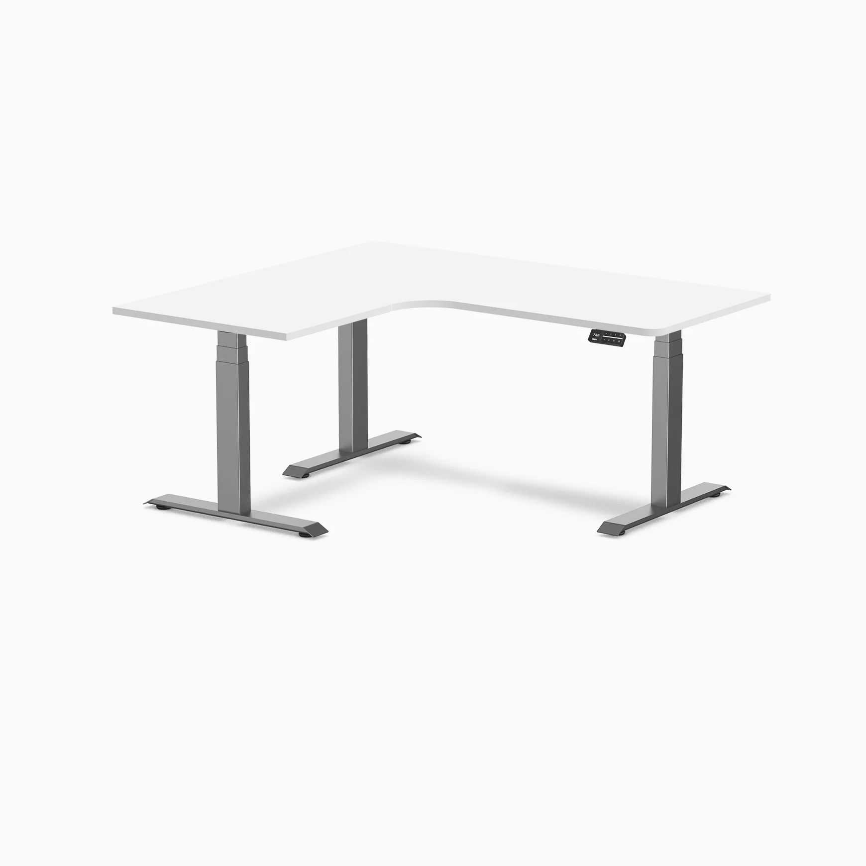 Desky L-Shape Melamine Sit Stand Desk - Image 96