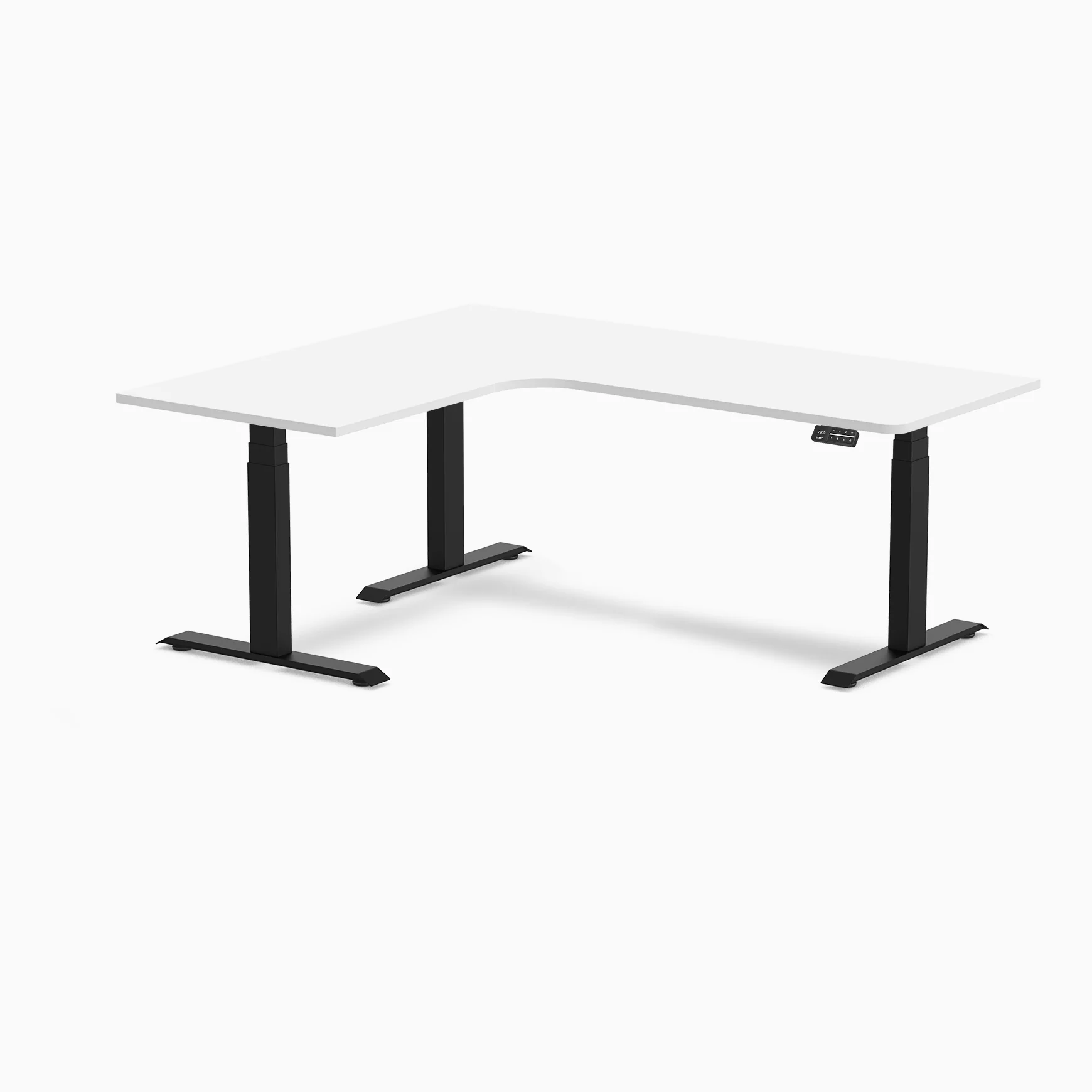 Desky L-Shape Melamine Sit Stand Desk - Image 97