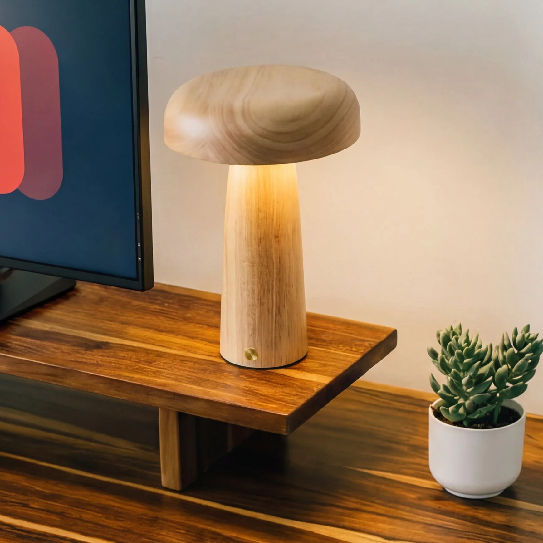 Desky Mushroom Cordless Desk Lamp - Image 3