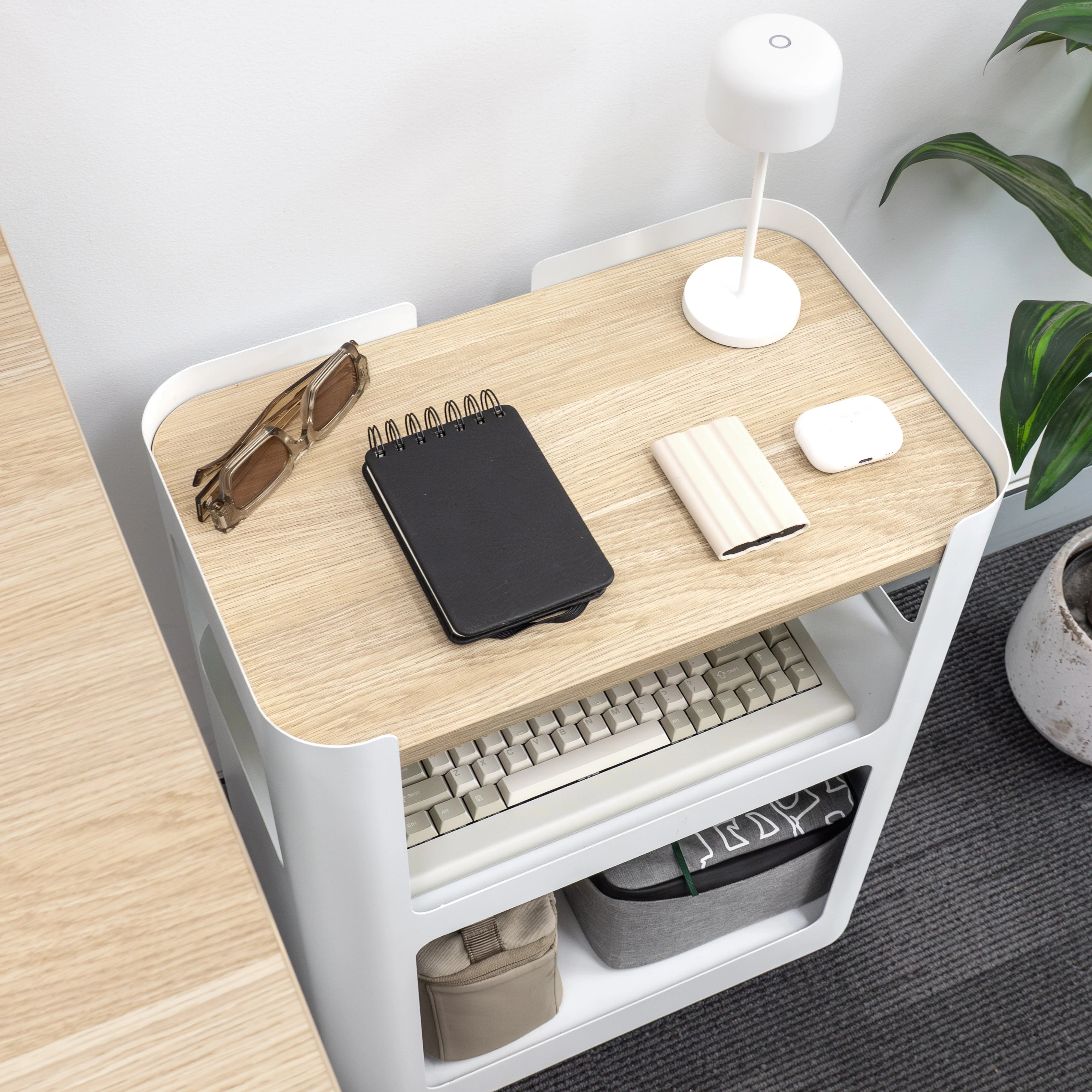 Desky Minimal Open Mobile Pedestal - Image 6