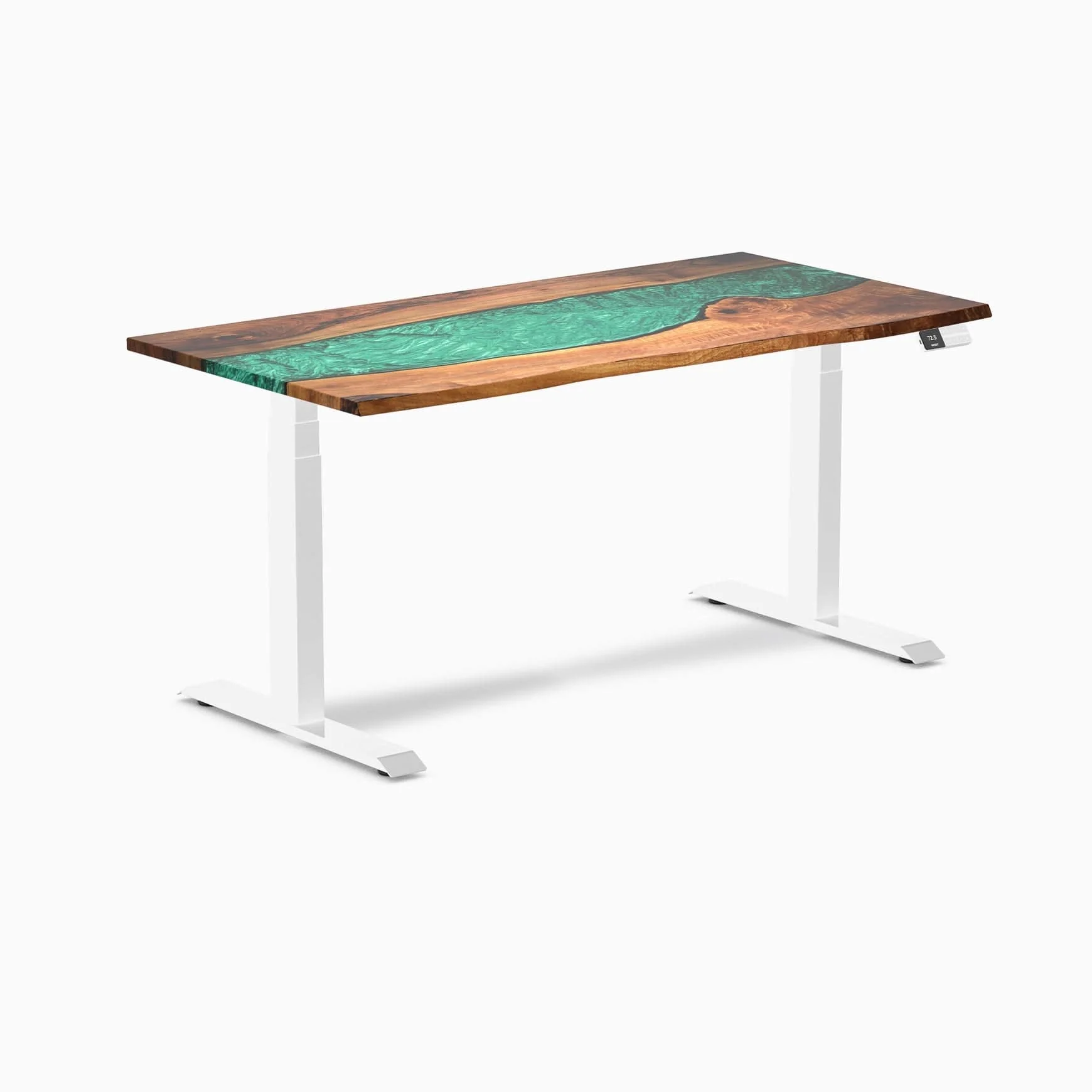 Desky Dual Resin Hardwood Sit Stand Desk - Image 28
