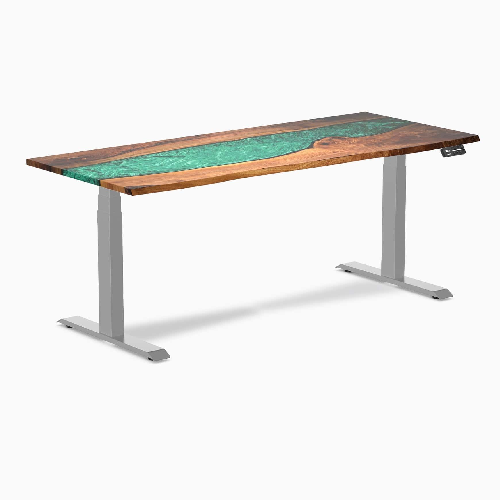 Desky Dual Resin Hardwood Sit Stand Desk - Image 32