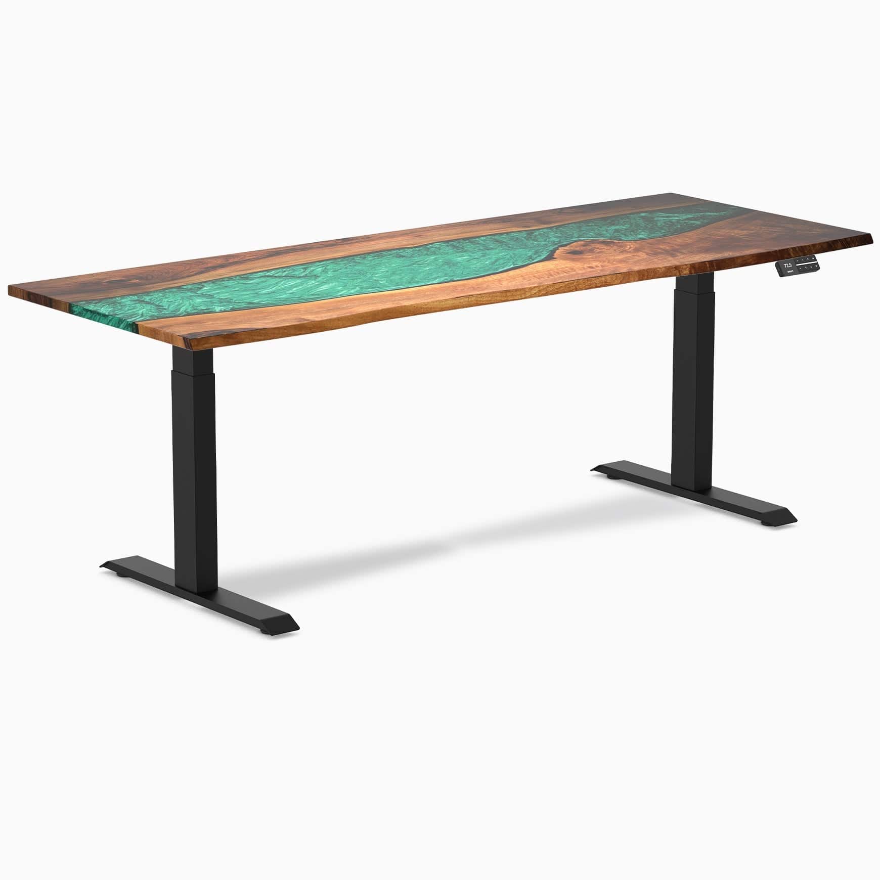 Desky Dual Resin Hardwood Sit Stand Desk - Image 33