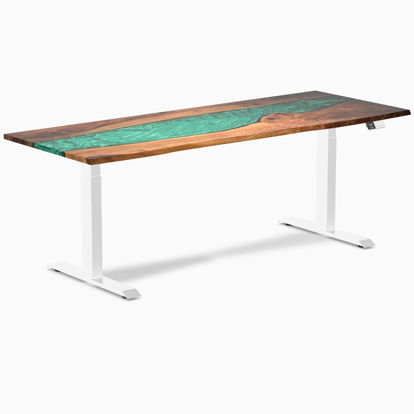 Desky Dual Resin Hardwood Sit Stand Desk - Image 34