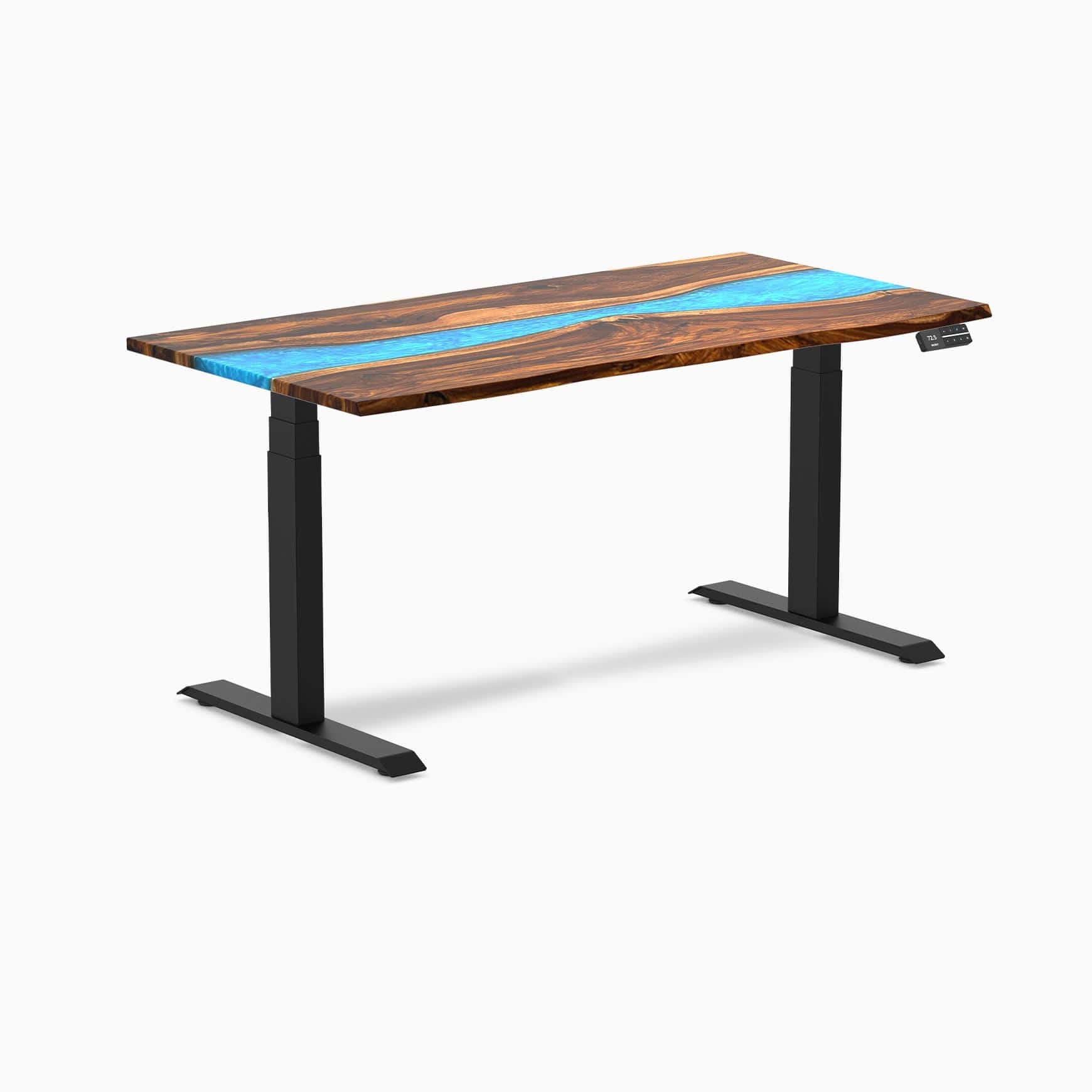 Desky Dual Resin Hardwood Sit Stand Desk - Image 39
