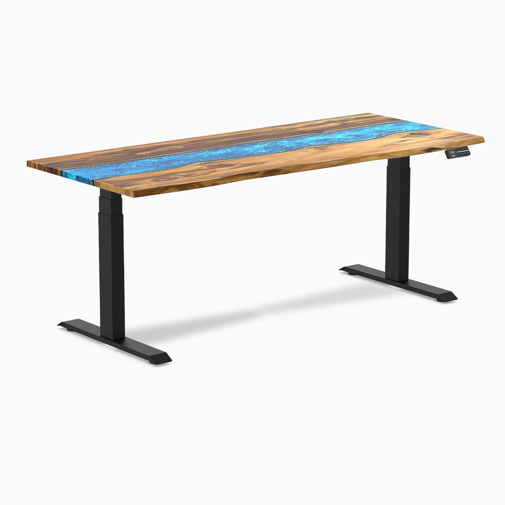 Desky Dual Resin Hardwood Sit Stand Desk - Image 54