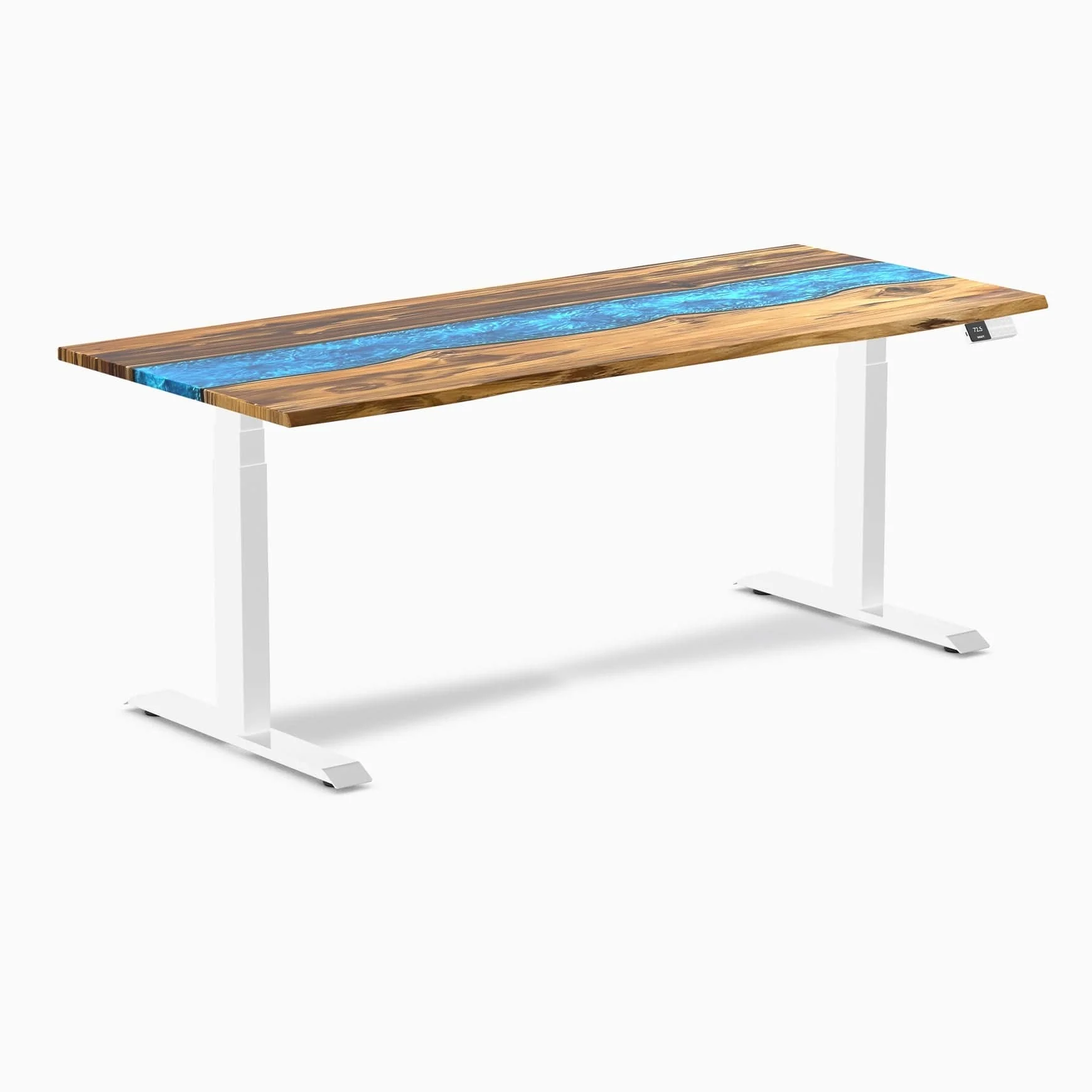 Desky Dual Resin Hardwood Sit Stand Desk - Image 55