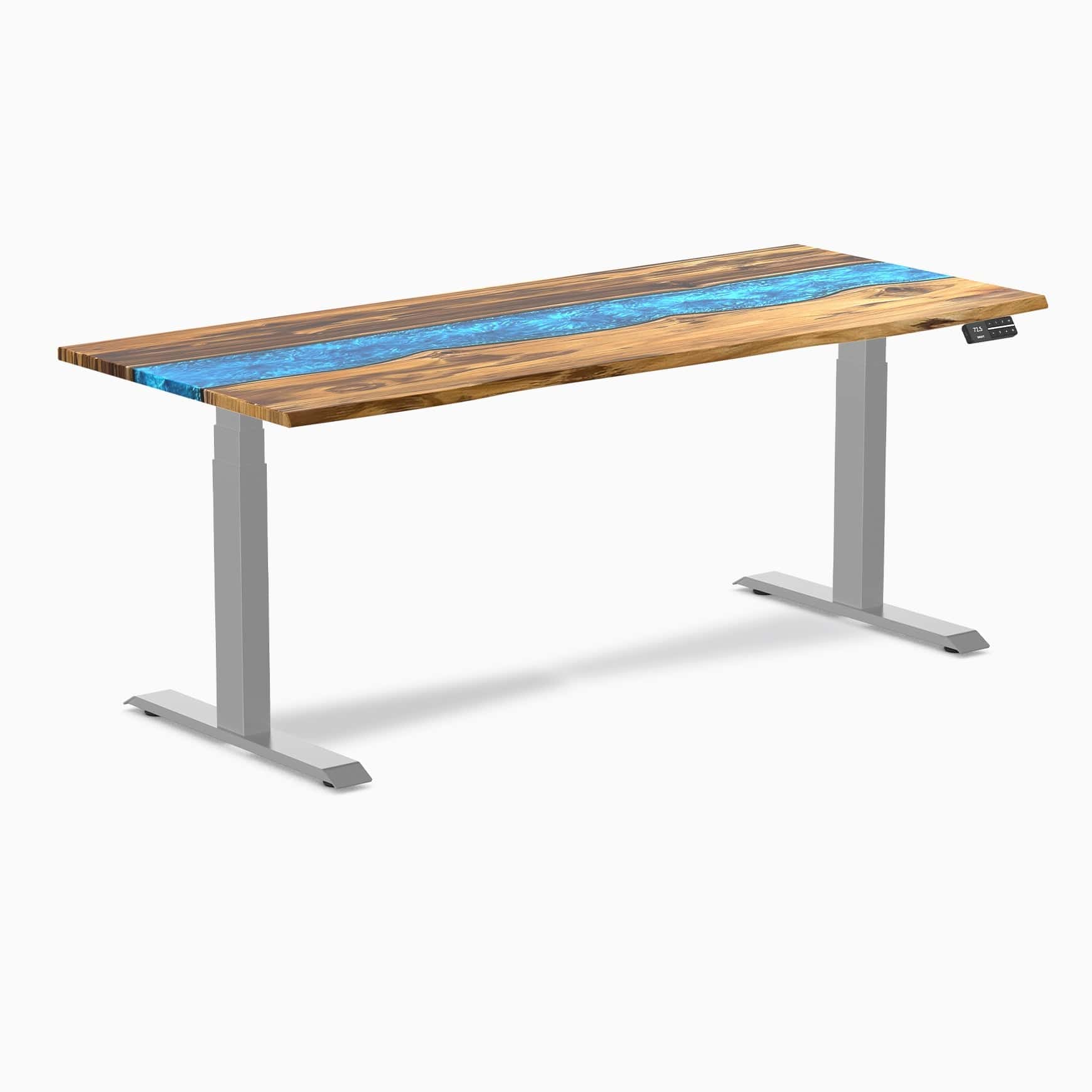Desky Dual Resin Hardwood Sit Stand Desk - Image 56