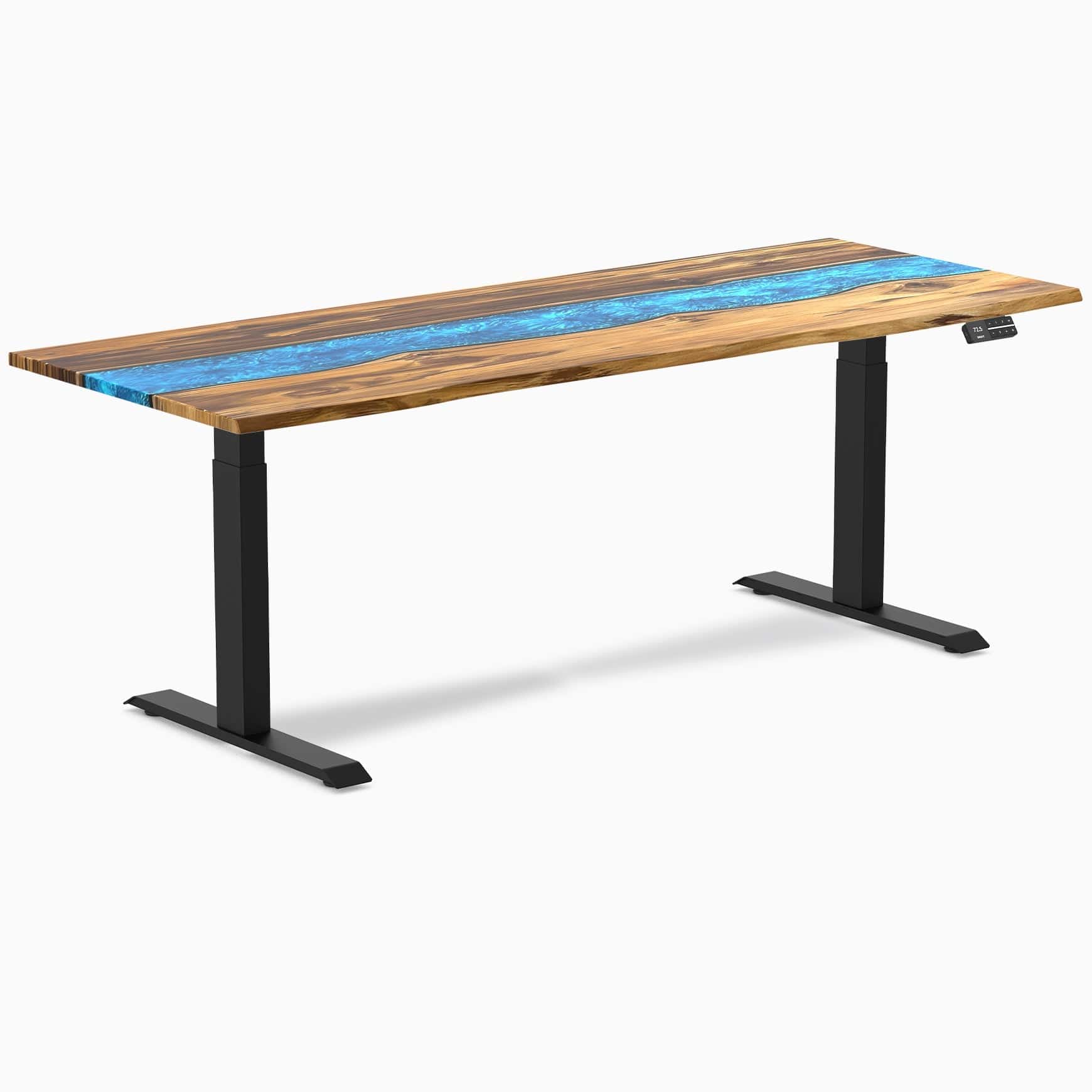 Desky Dual Resin Hardwood Sit Stand Desk - Image 57