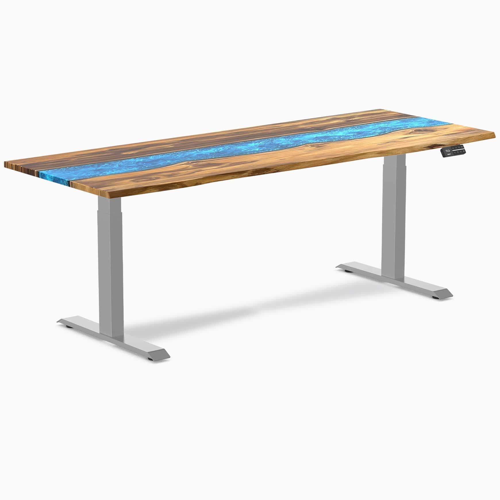 Desky Dual Resin Hardwood Sit Stand Desk - Image 59