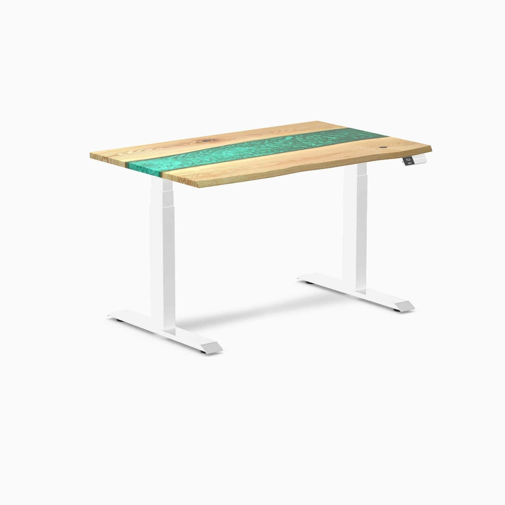Desky Dual Resin Hardwood Sit Stand Desk - Image 61